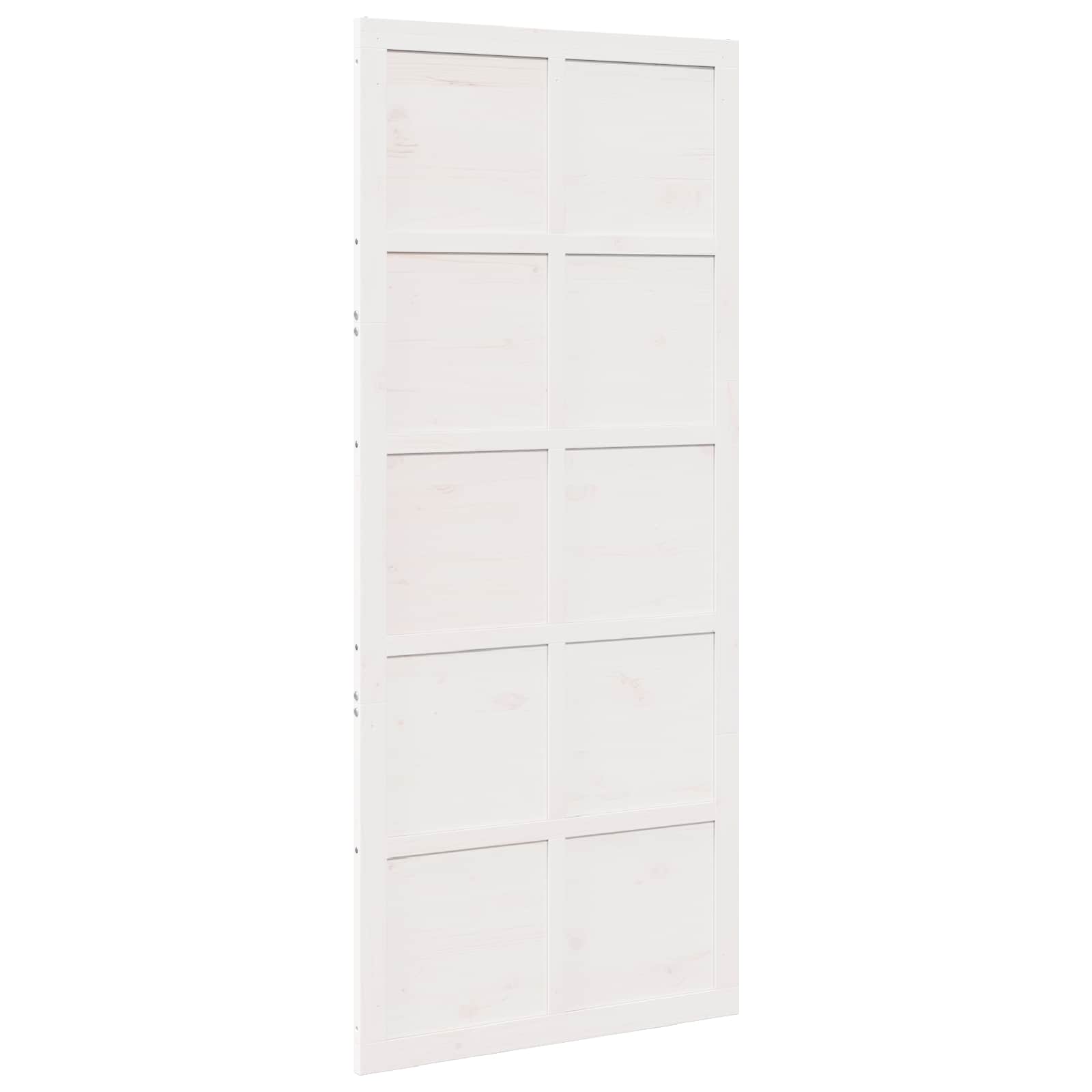 Vrata staje Bijela 90 x 2,5 x 208 cm Masivna borovina