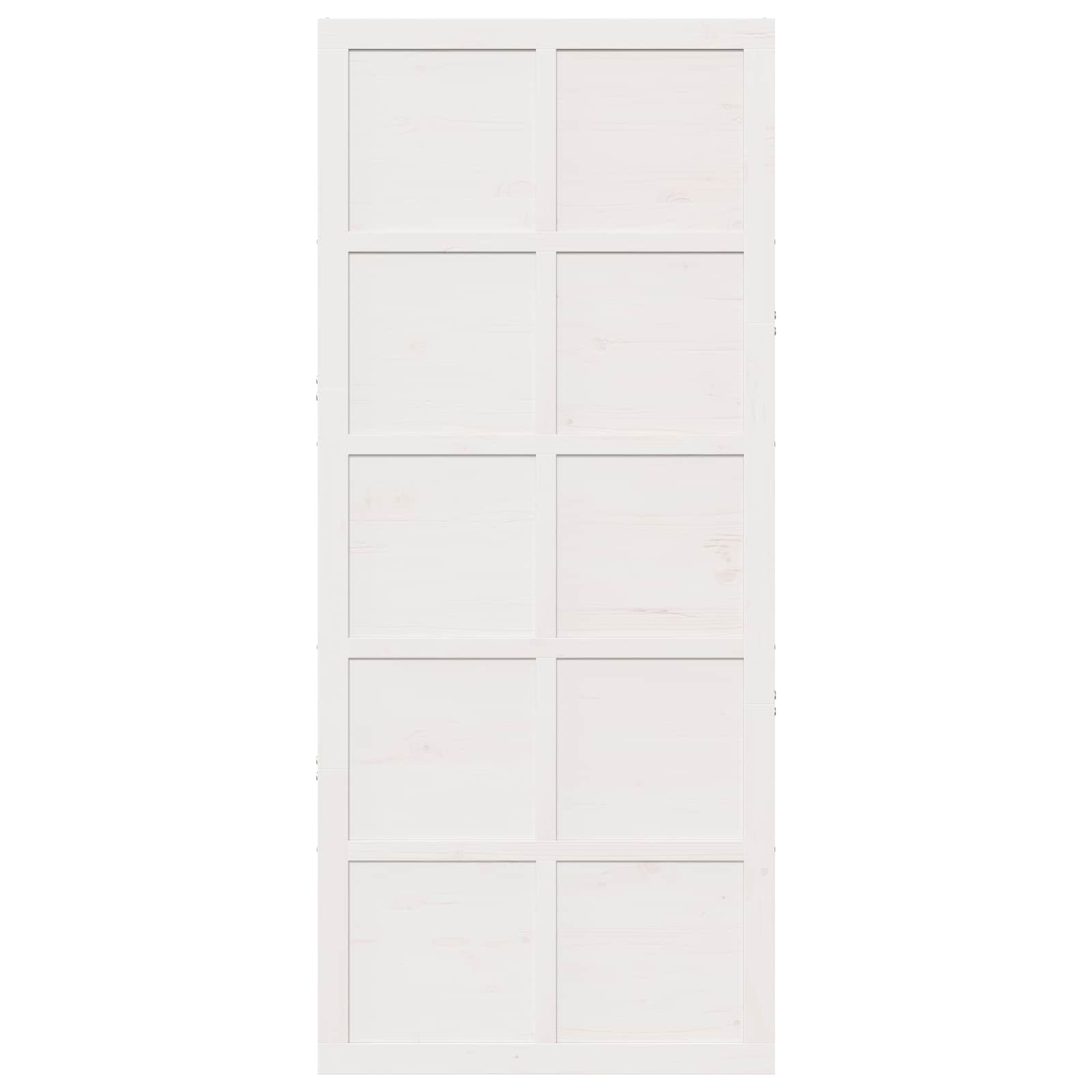 Vrata staje Bijela 90 x 2,5 x 208 cm Masivna borovina
