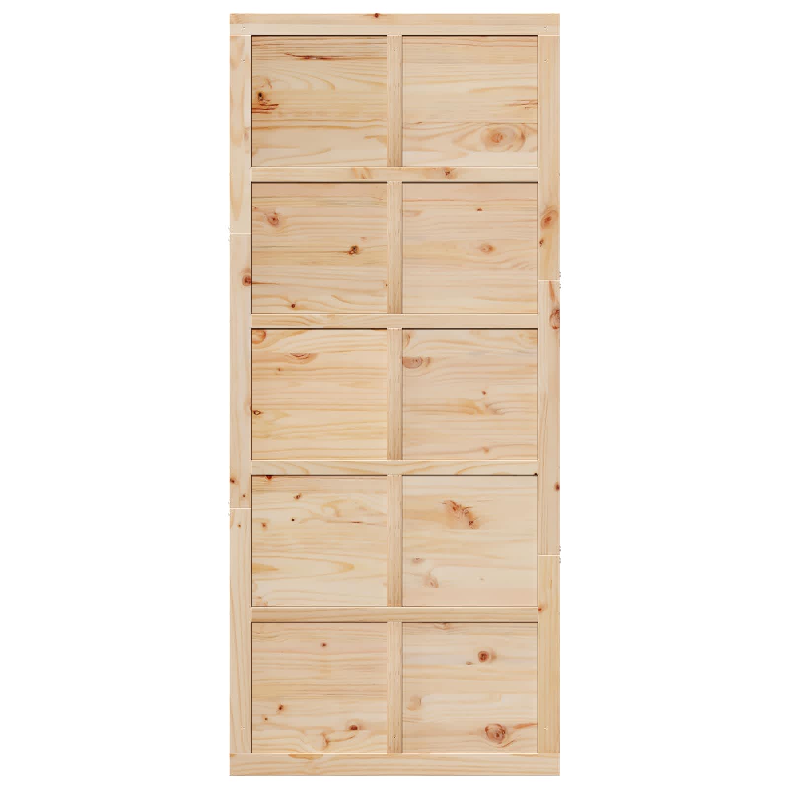 Vrata staje Prirodna 80 x 2,5 x 208 cm Masivna borovina