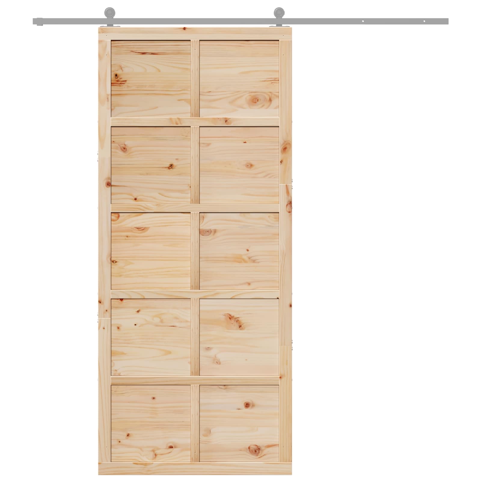 Vrata staje Prirodna 80 x 2,5 x 208 cm Masivna borovina