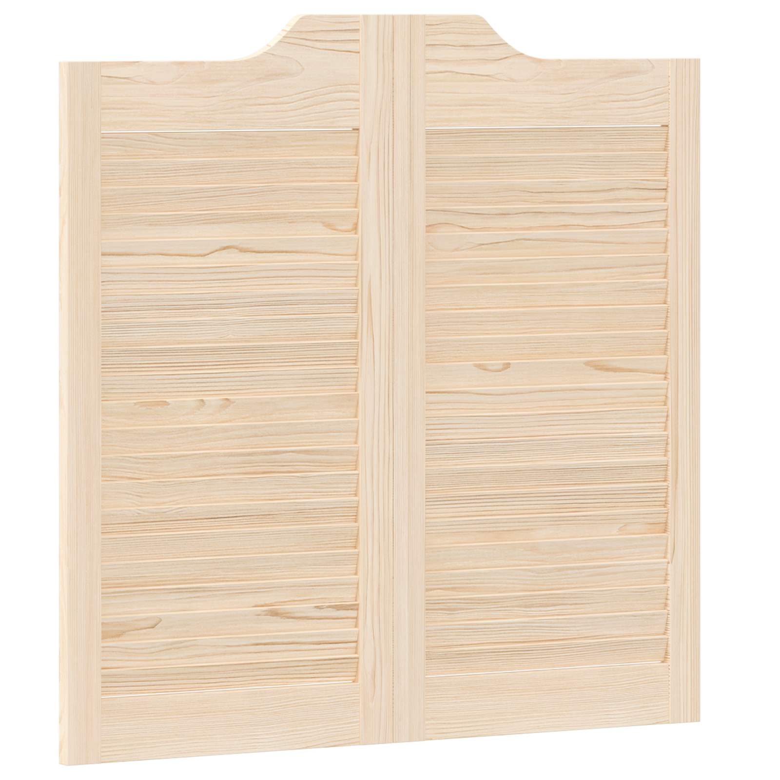 Vrata na rasklapanje 2 pcs Prirodna Masivna borovina