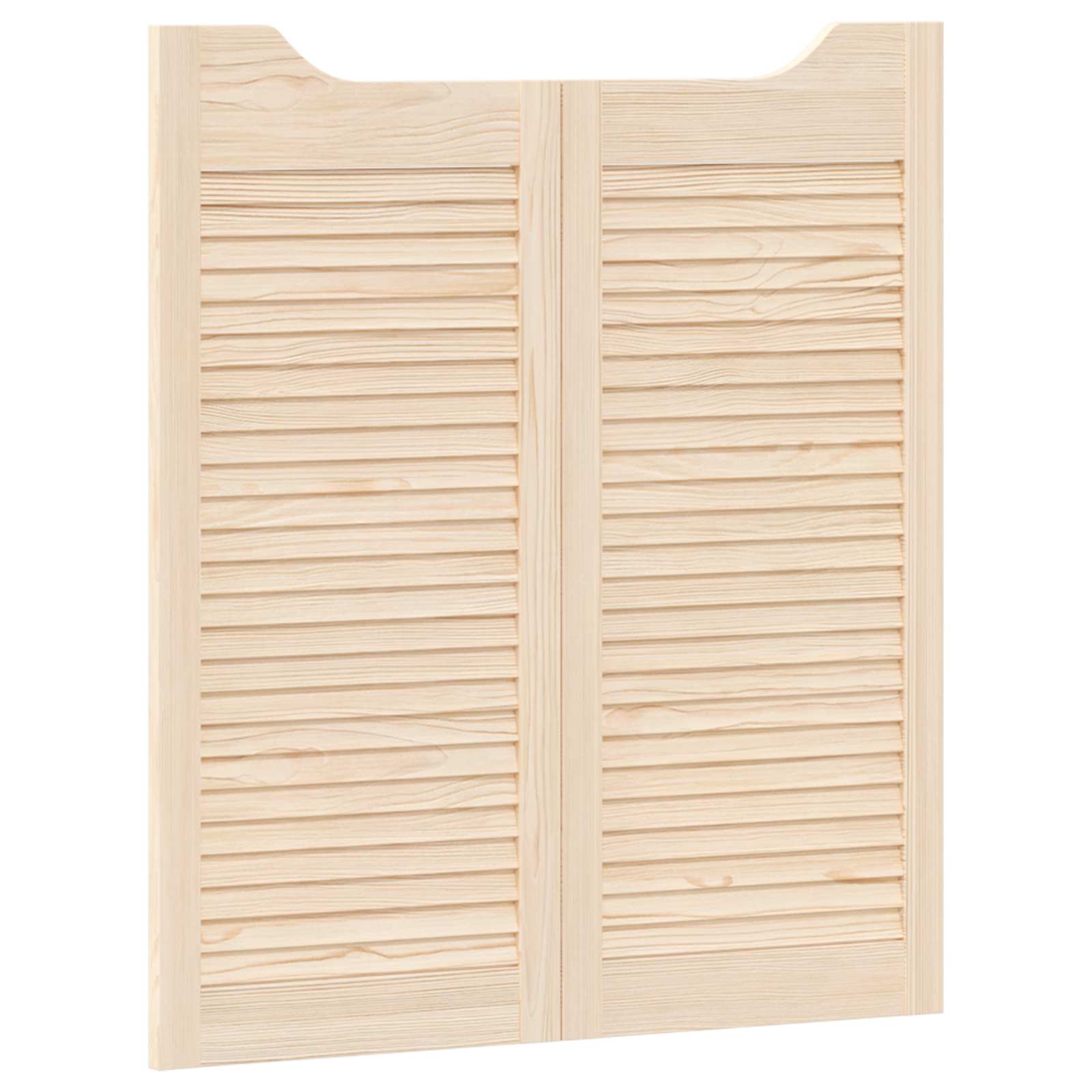 Vrata na rasklapanje 2 pcs Prirodna Masivna borovina