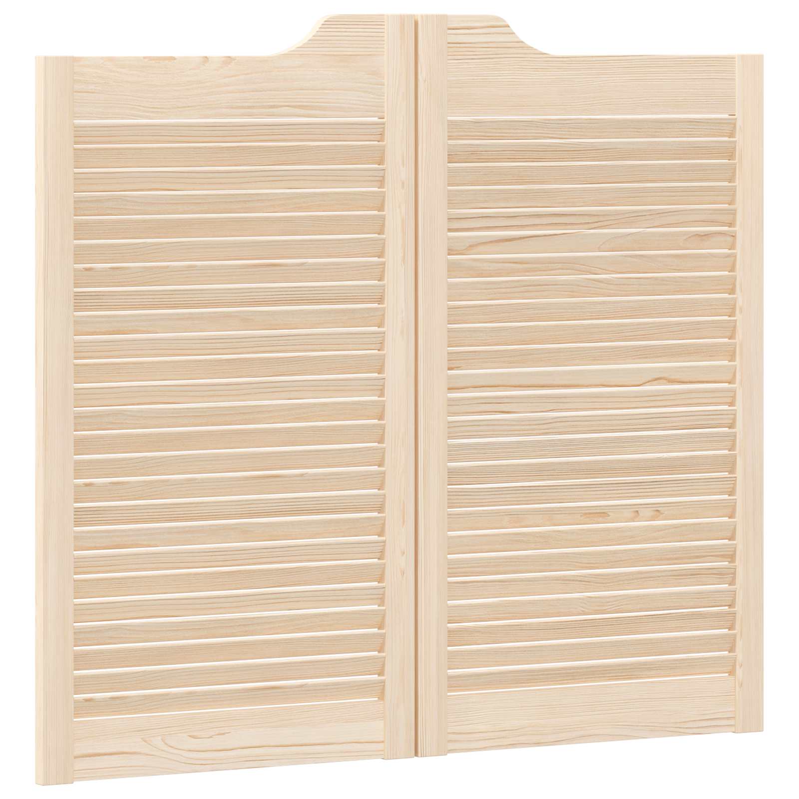 Vrata na rasklapanje 2 pcs Prirodna Masivna borovina