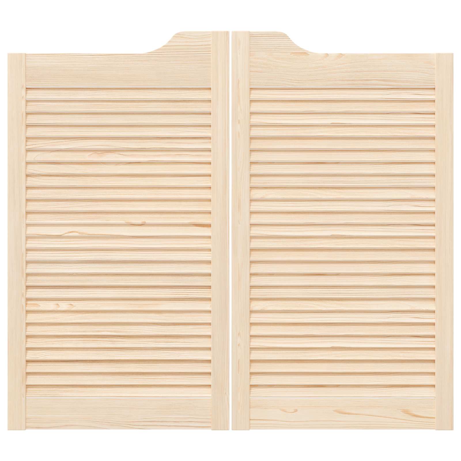 Vrata na rasklapanje 2 pcs Prirodna Masivna borovina