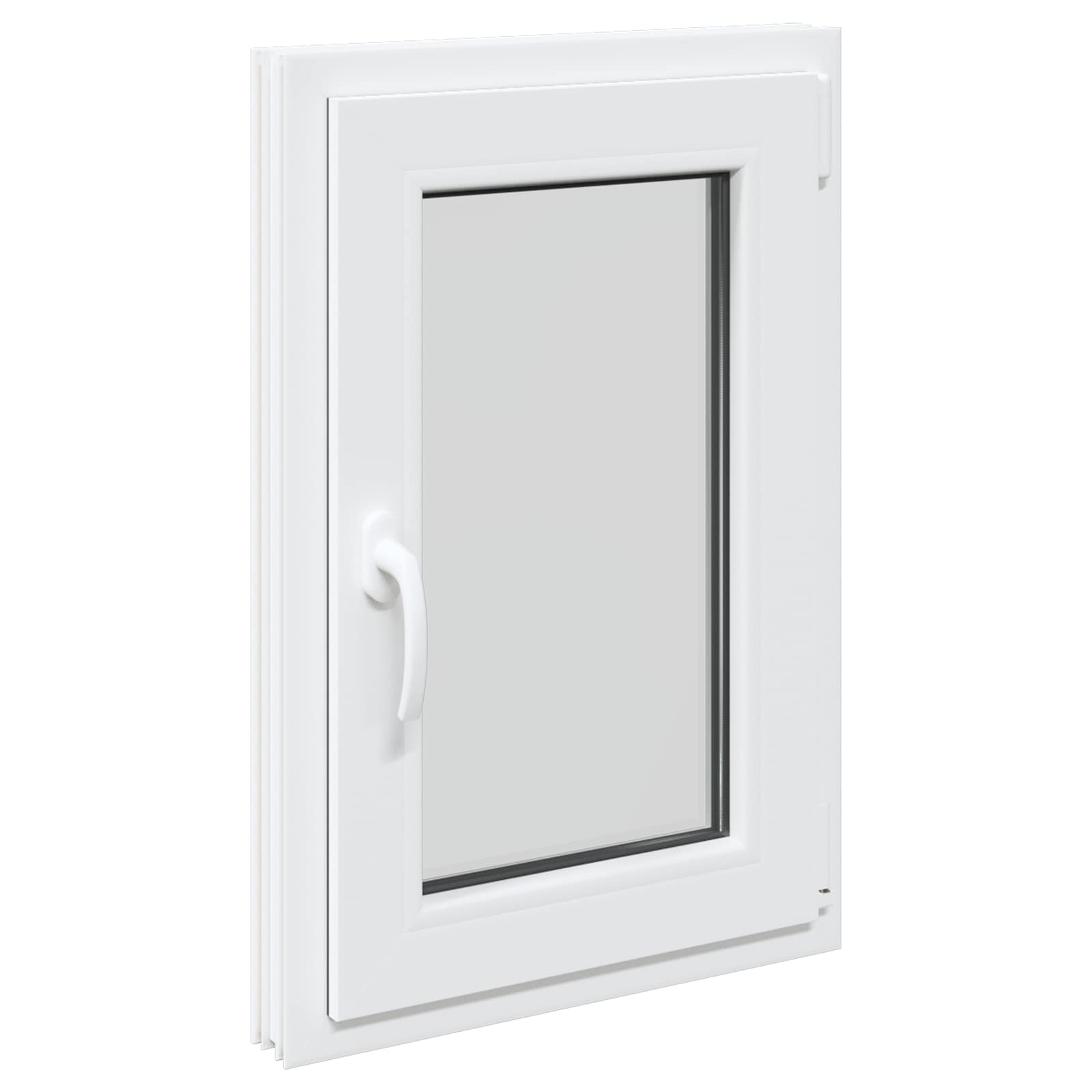 Prozor za podrum RISOR 50 x 75 cm PVC i staklo Bijela