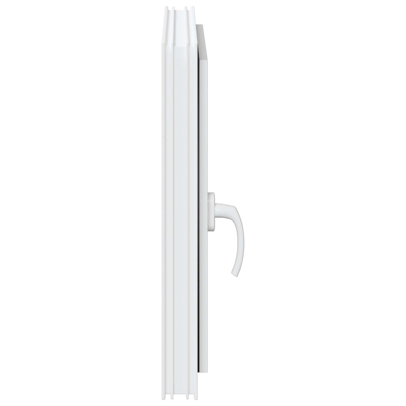 Prozor za podrum RISOR 60 x 60 cm PVC i staklo Bijela