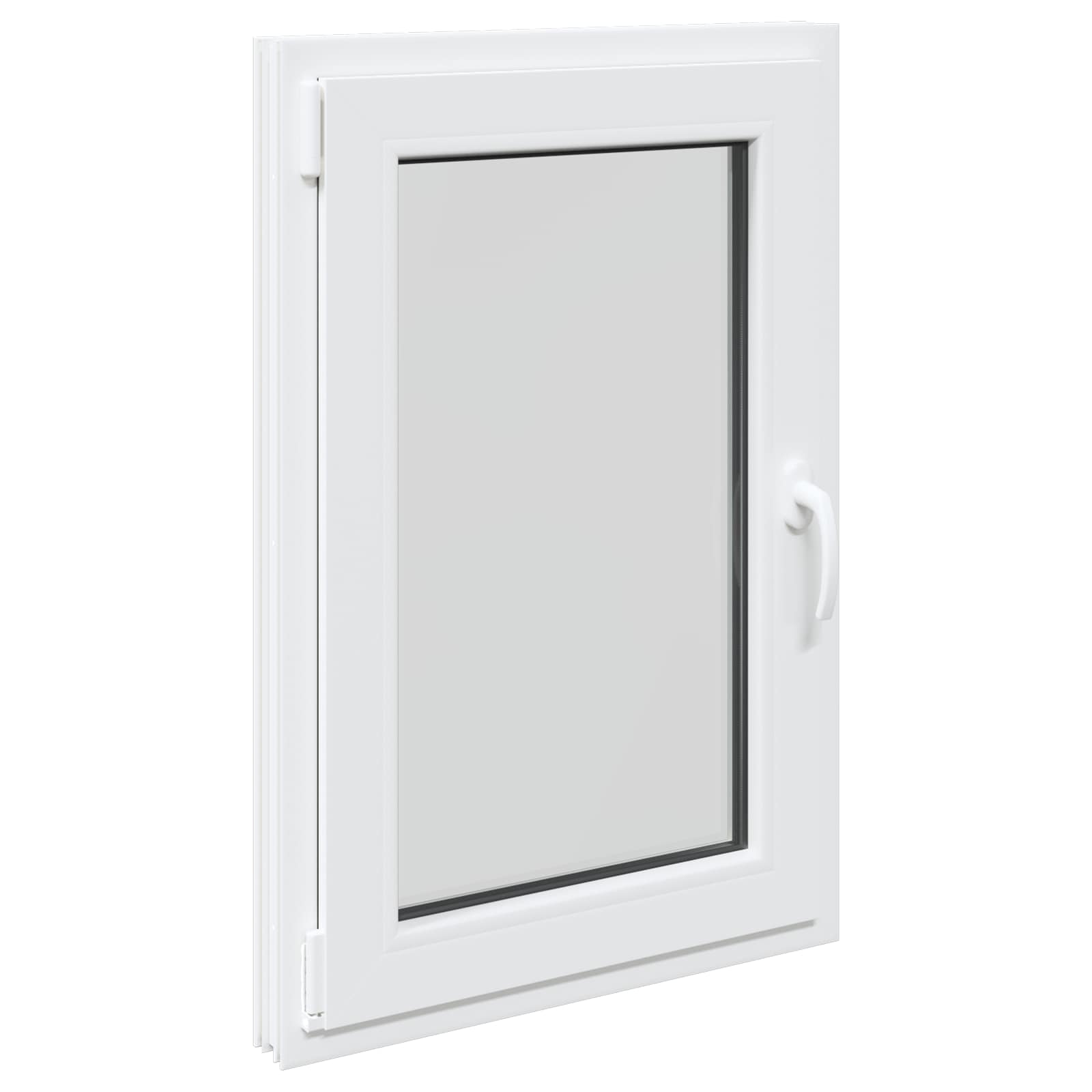 Prozor za podrum RISOR 60 x 80 cm PVC i staklo Bijela