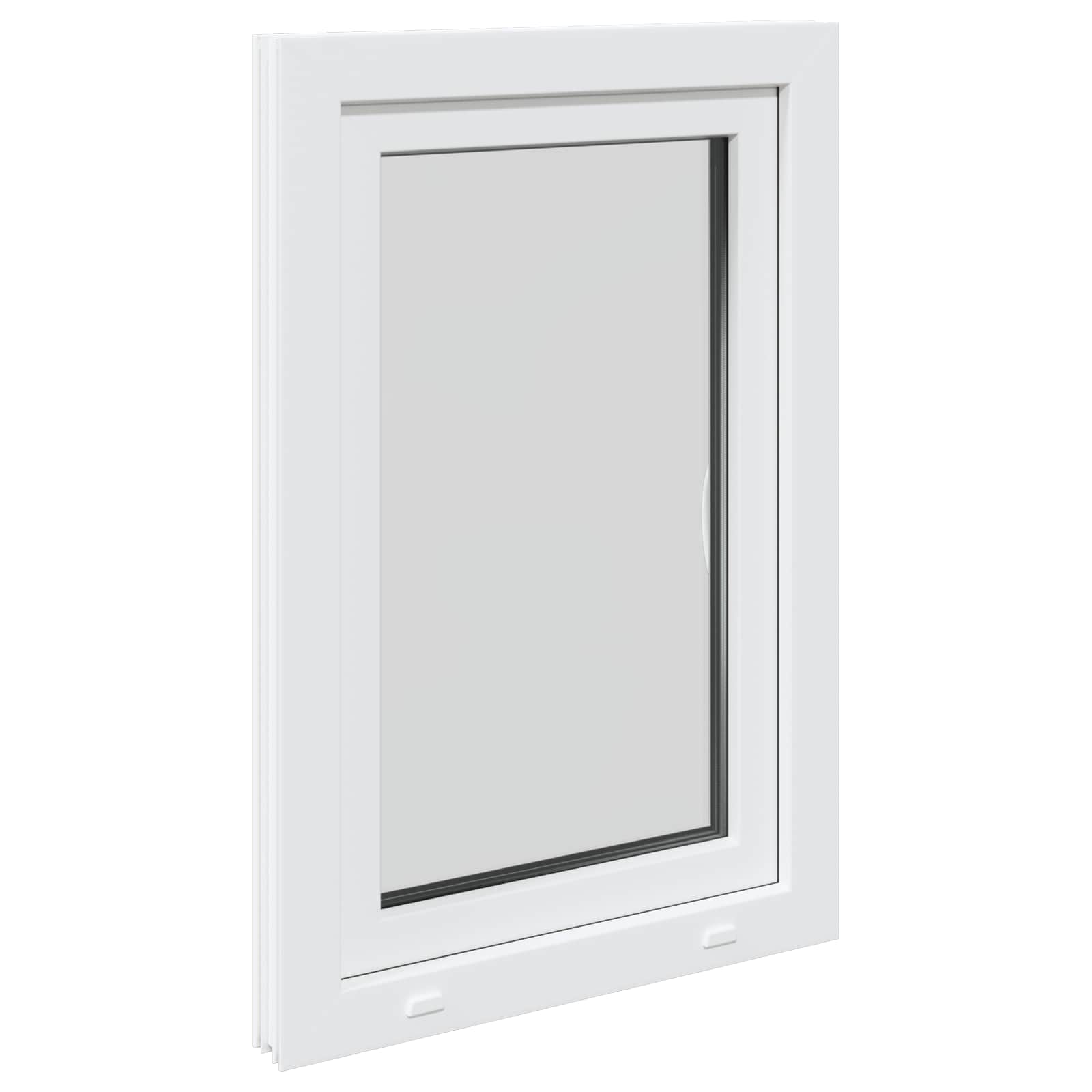 Prozor za podrum RISOR 60 x 100 cm PVC i staklo Bijela