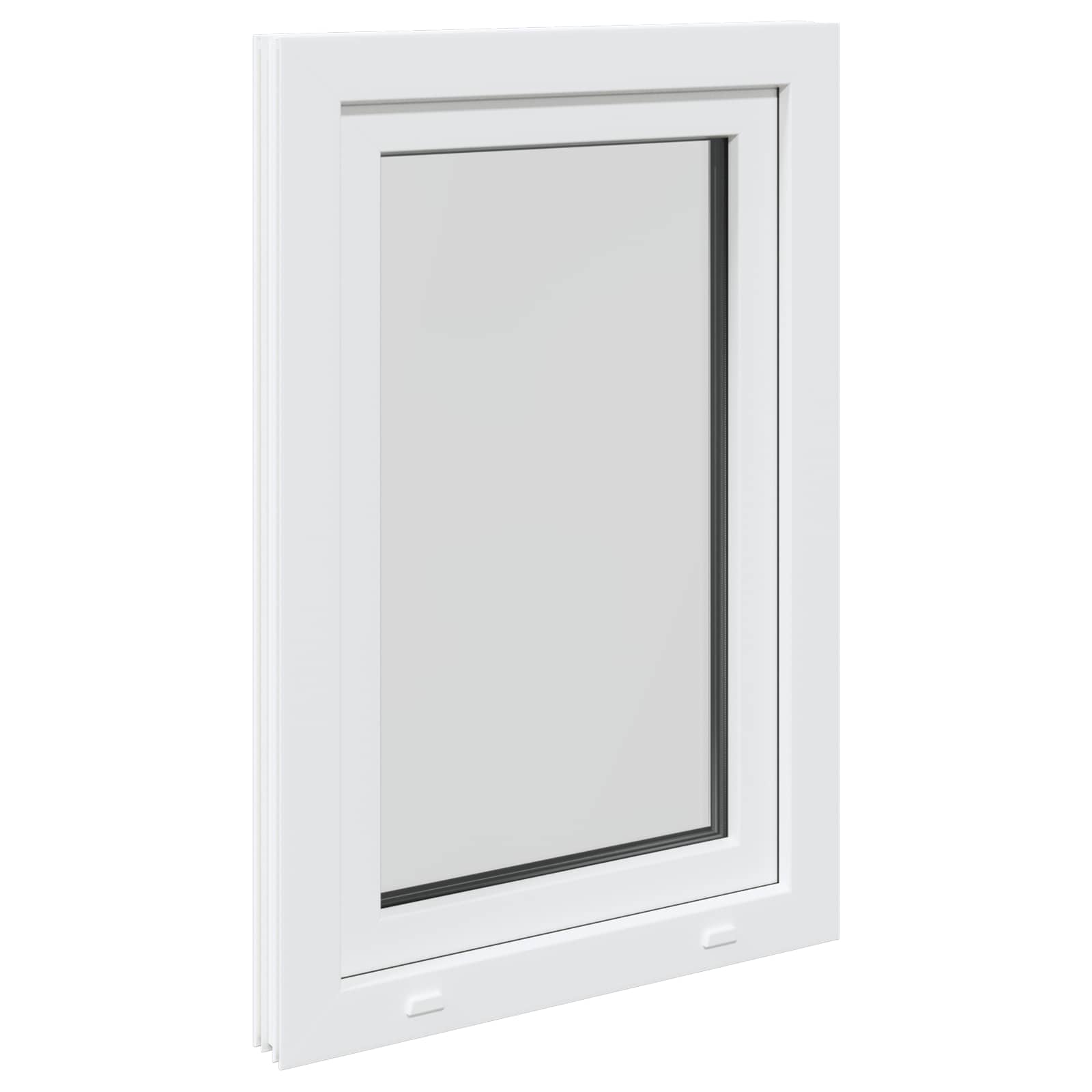 Prozor za podrum RISOR 60 x 100 cm PVC i staklo Bijela