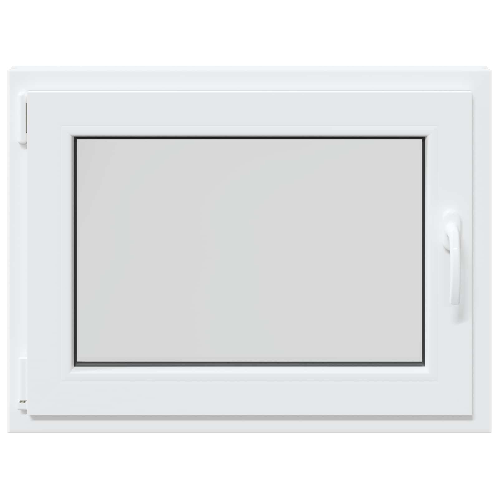 Prozor za podrum RISOR 80 x 60 cm PVC i staklo Bijela