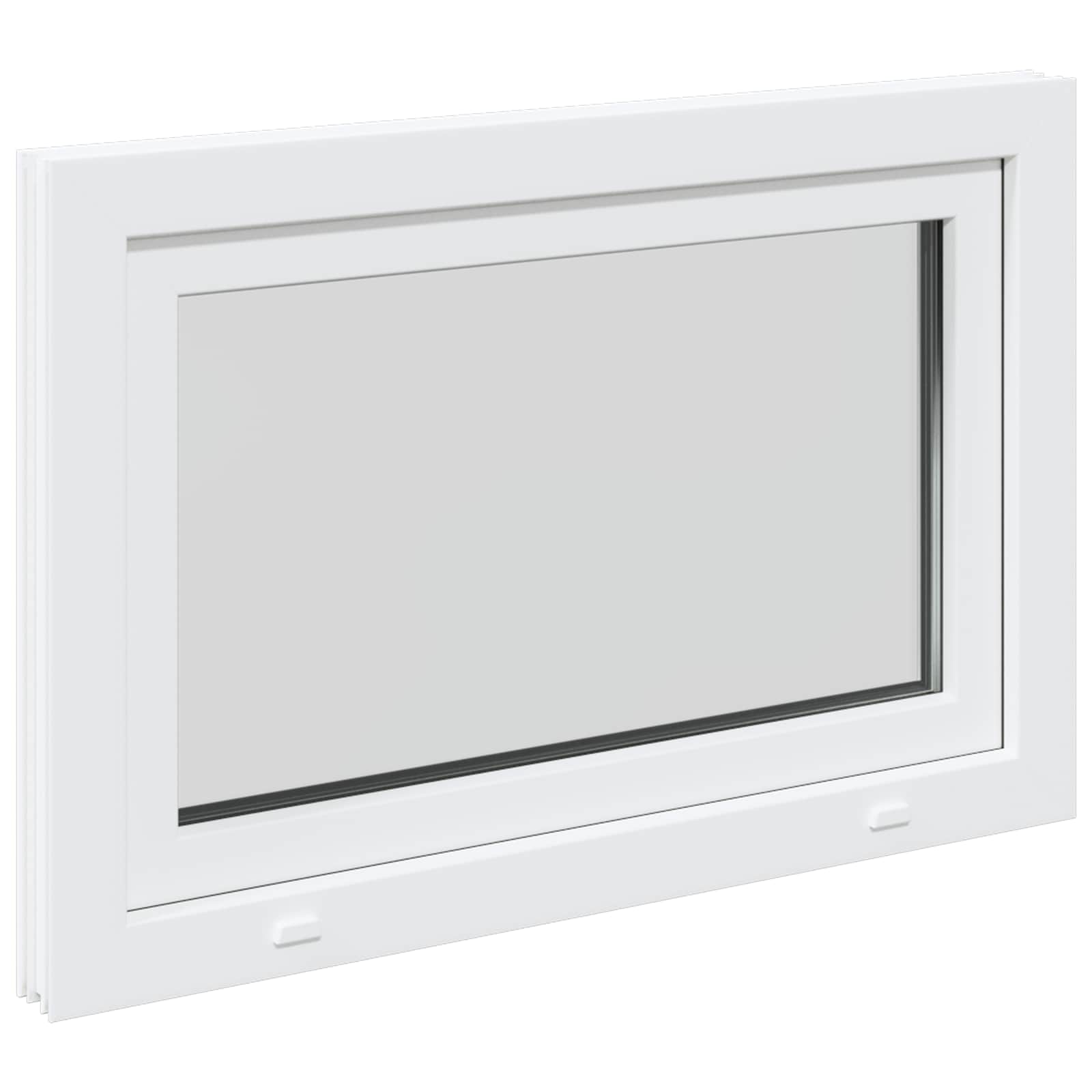 Prozor za podrum RISOR 90 x 50 cm PVC i staklo Bijela