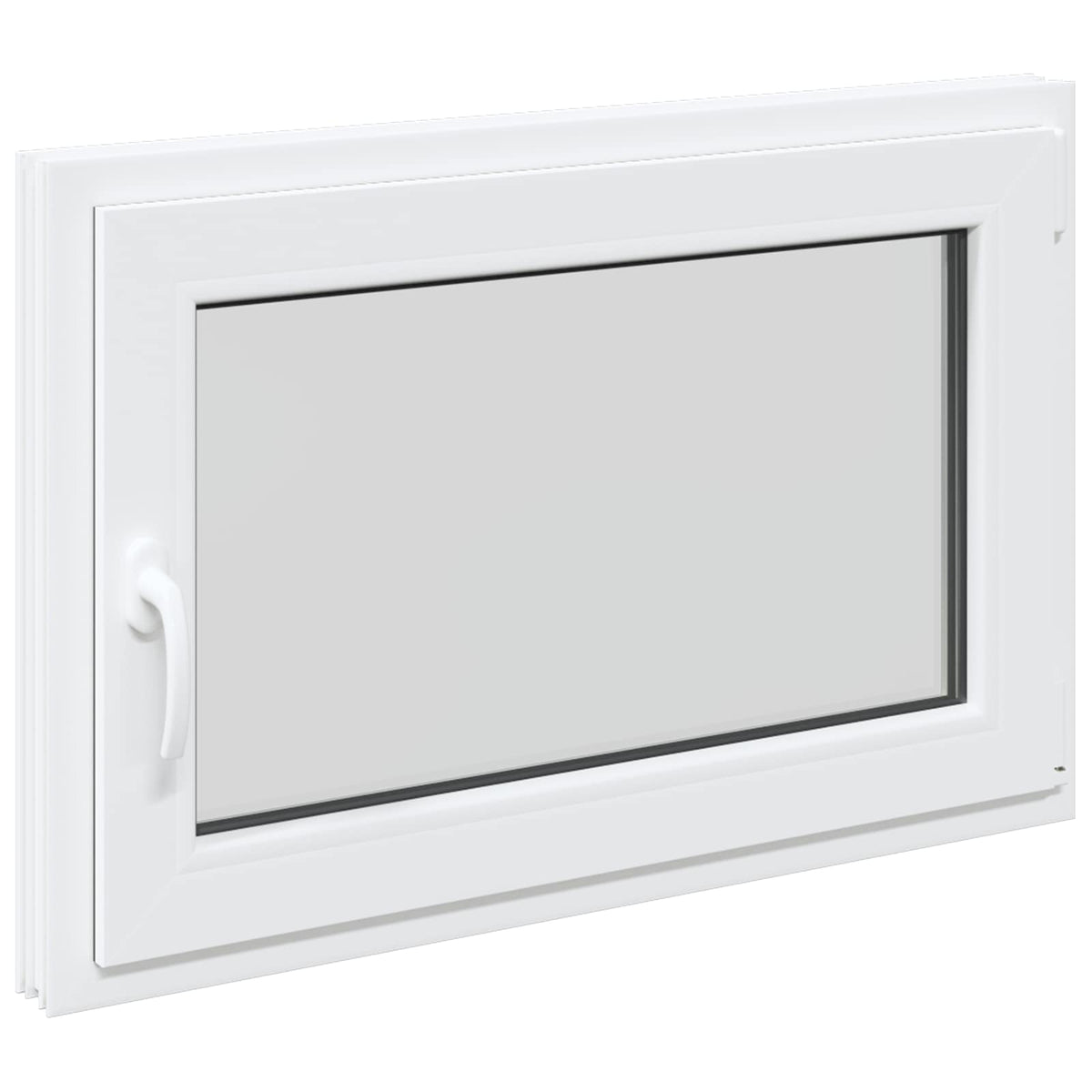 Prozor za podrum RISOR 90 x 70 cm PVC i staklo Bijela