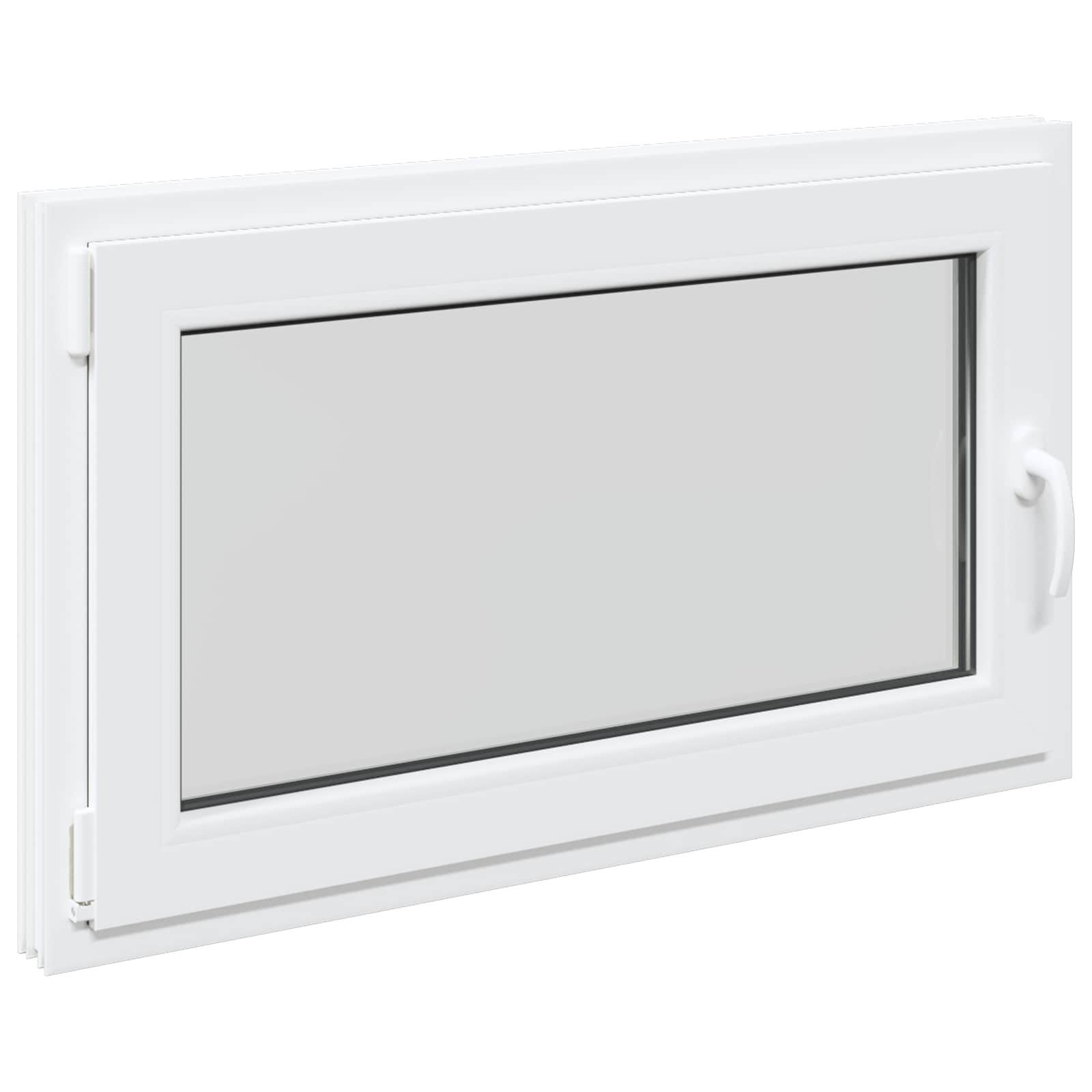 Prozor za podrum RISOR 100 x 60 cm PVC i staklo Bijela