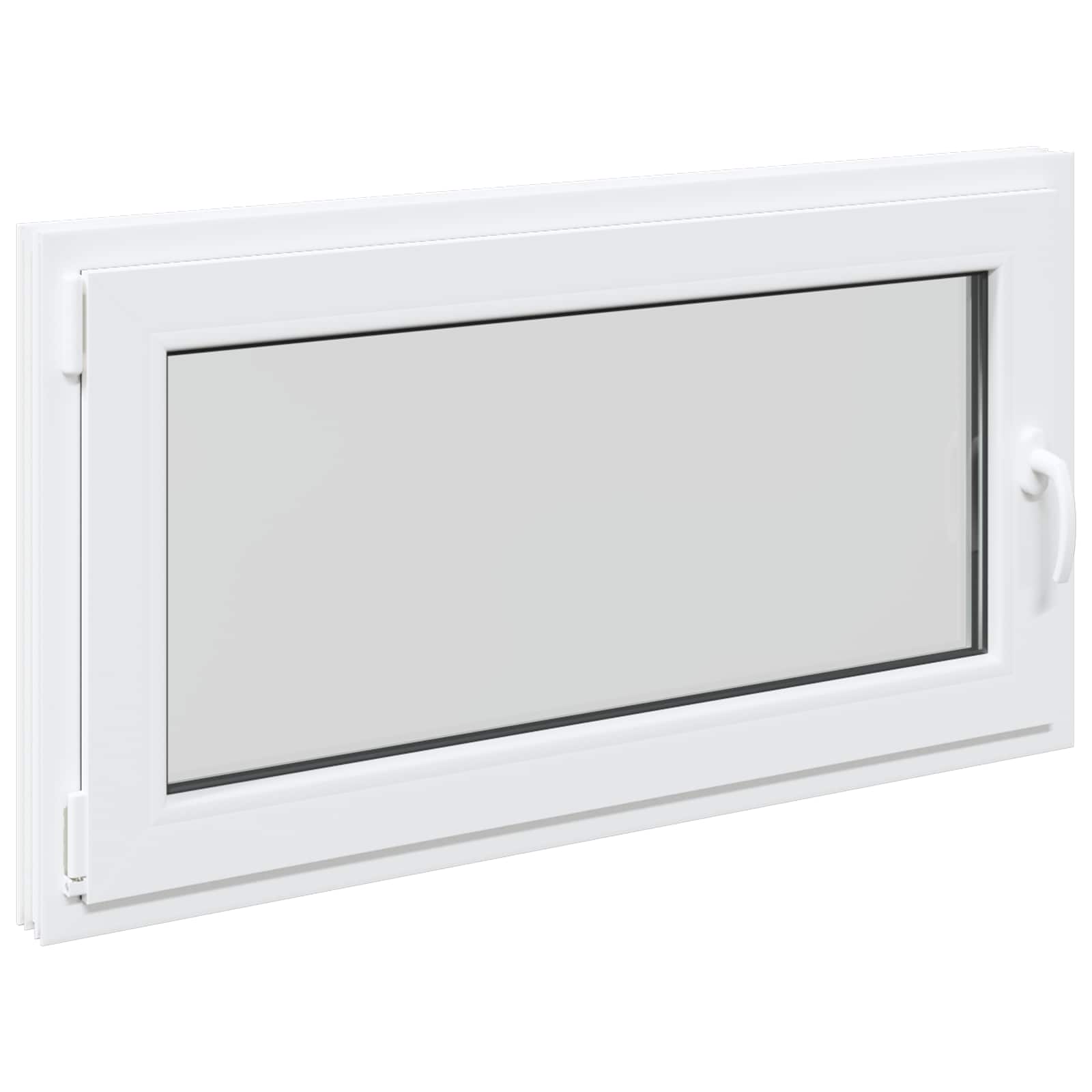 Prozor za podrum RISOR 110 x 50 cm PVC i staklo Bijela