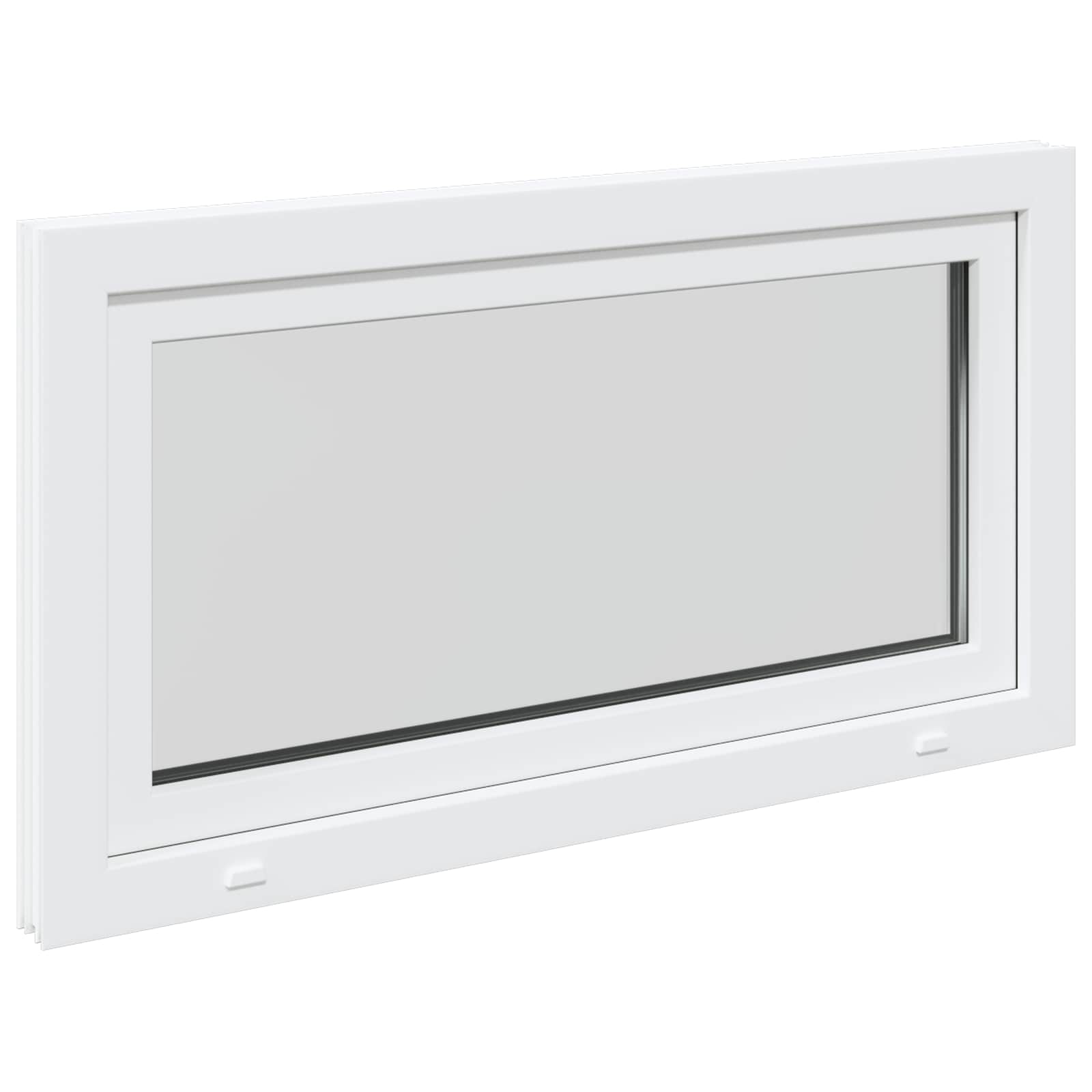 Prozor za podrum RISOR 110 x 50 cm PVC i staklo Bijela