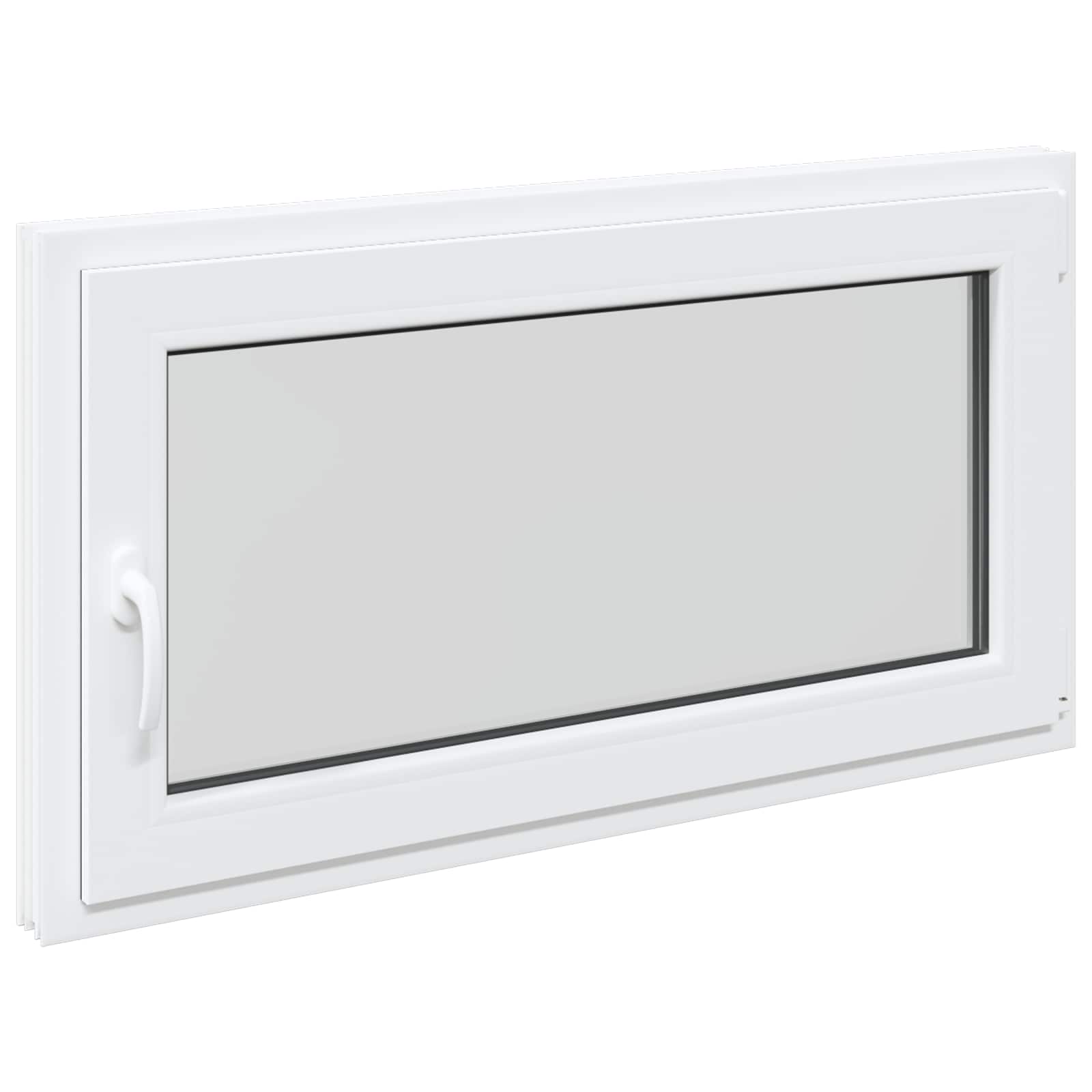 Prozor za podrum RISOR 110 x 60 cm PVC i staklo Bijela