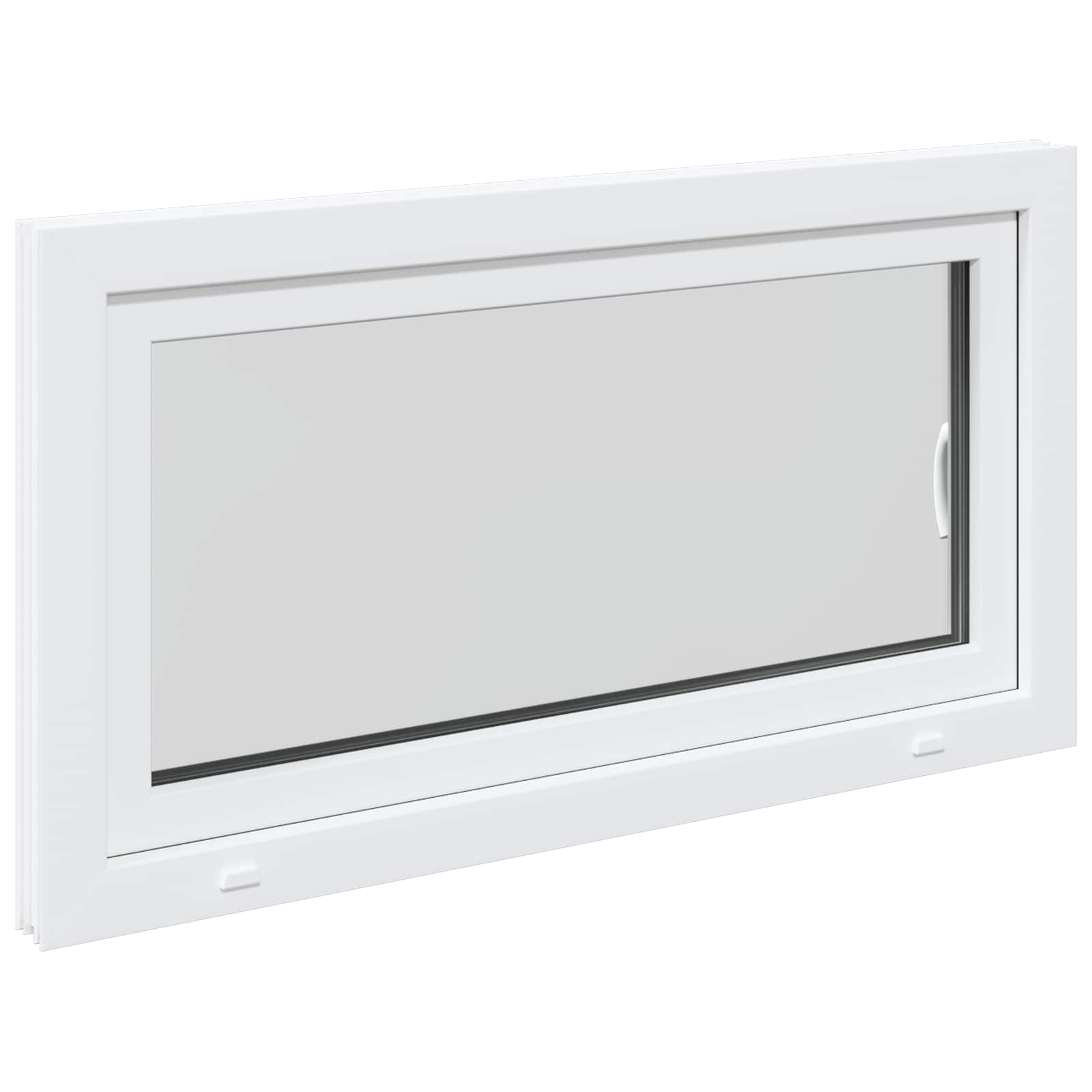 Prozor za podrum RISOR 110 x 60 cm PVC i staklo Bijela