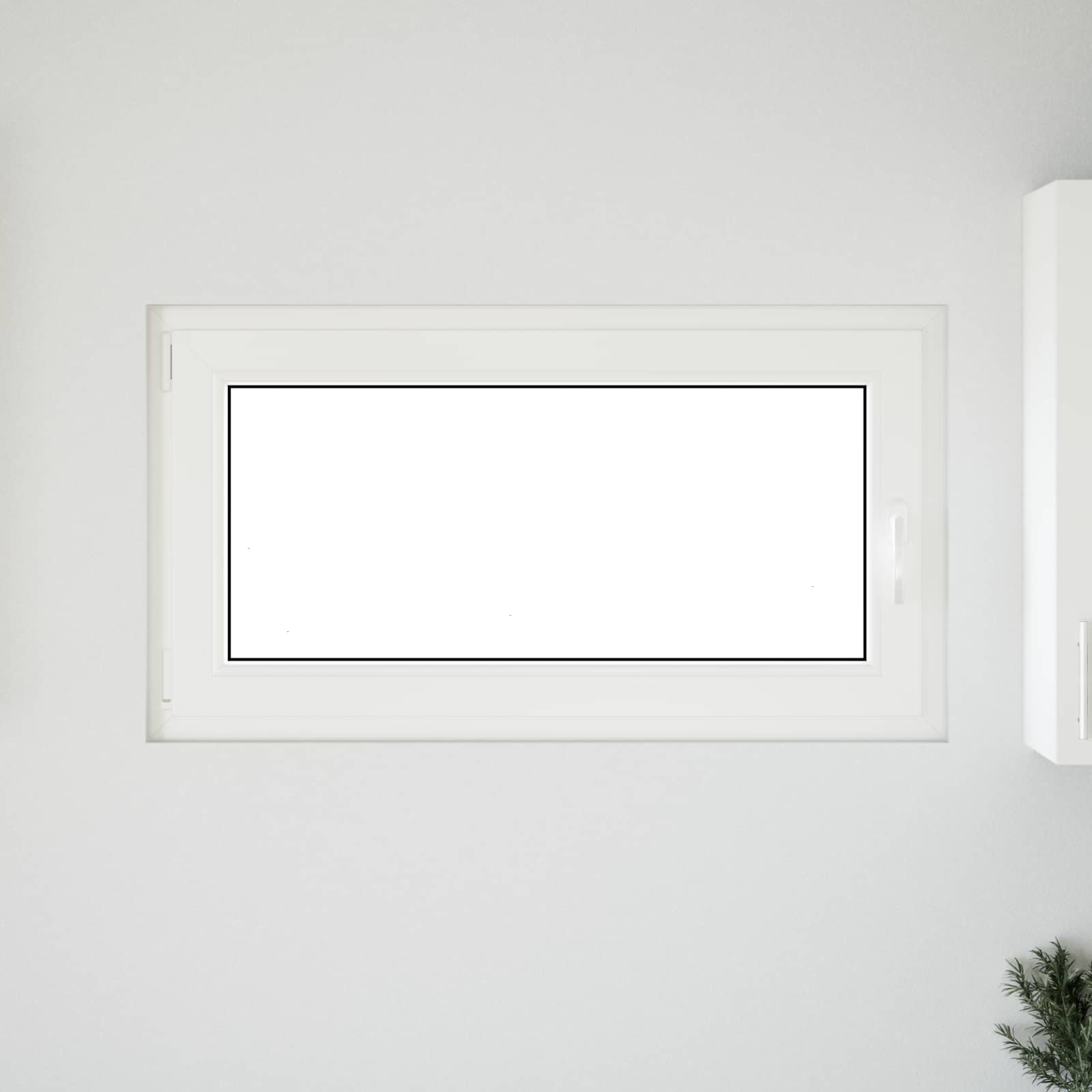 Prozor za podrum RISOR 110 x 60 cm PVC i staklo Bijela