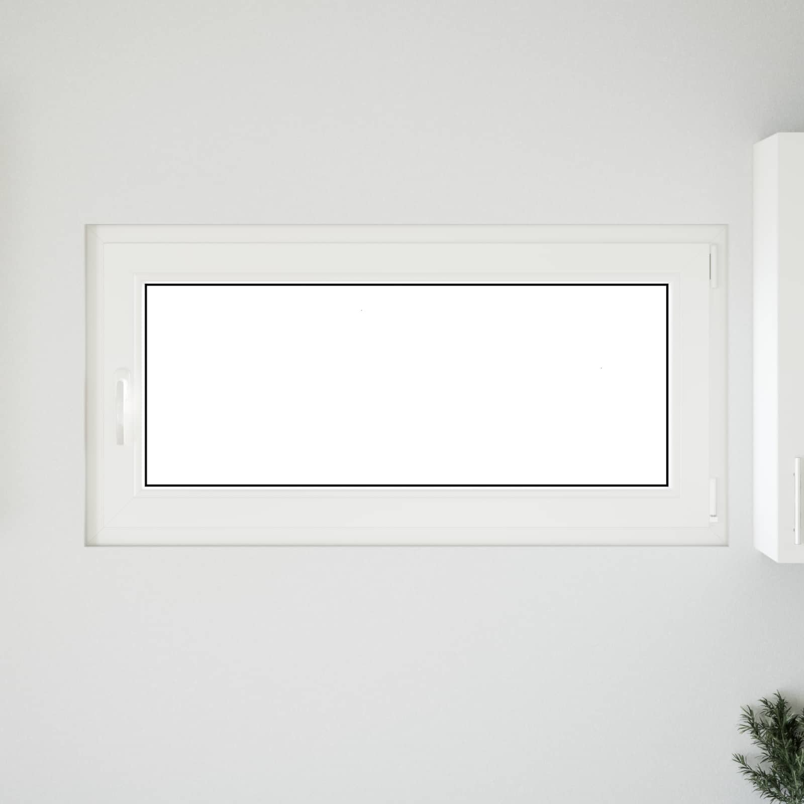 Prozor za podrum RISOR 120 x 60 cm PVC i staklo Bijela