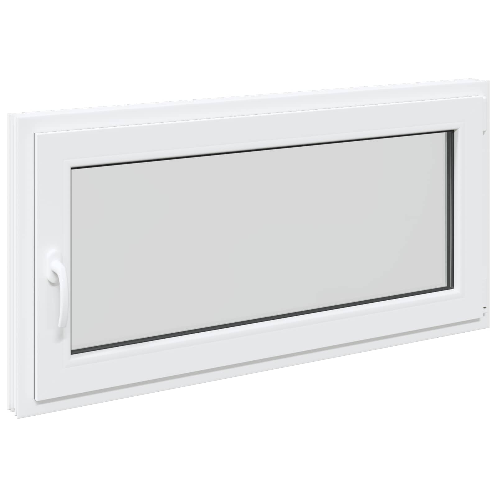 Prozor za podrum RISOR 120 x 60 cm PVC i staklo Bijela