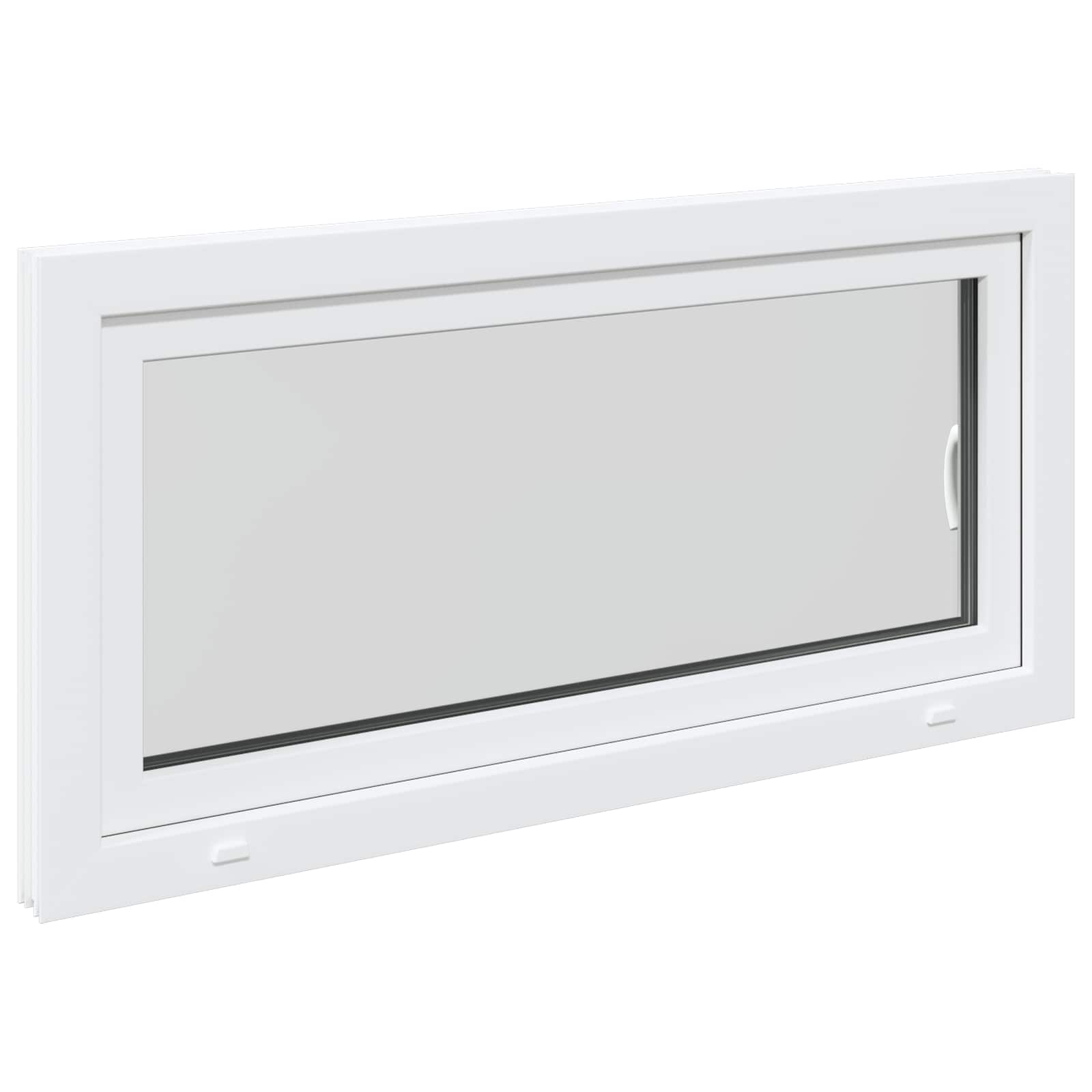 Prozor za podrum RISOR 120 x 60 cm PVC i staklo Bijela