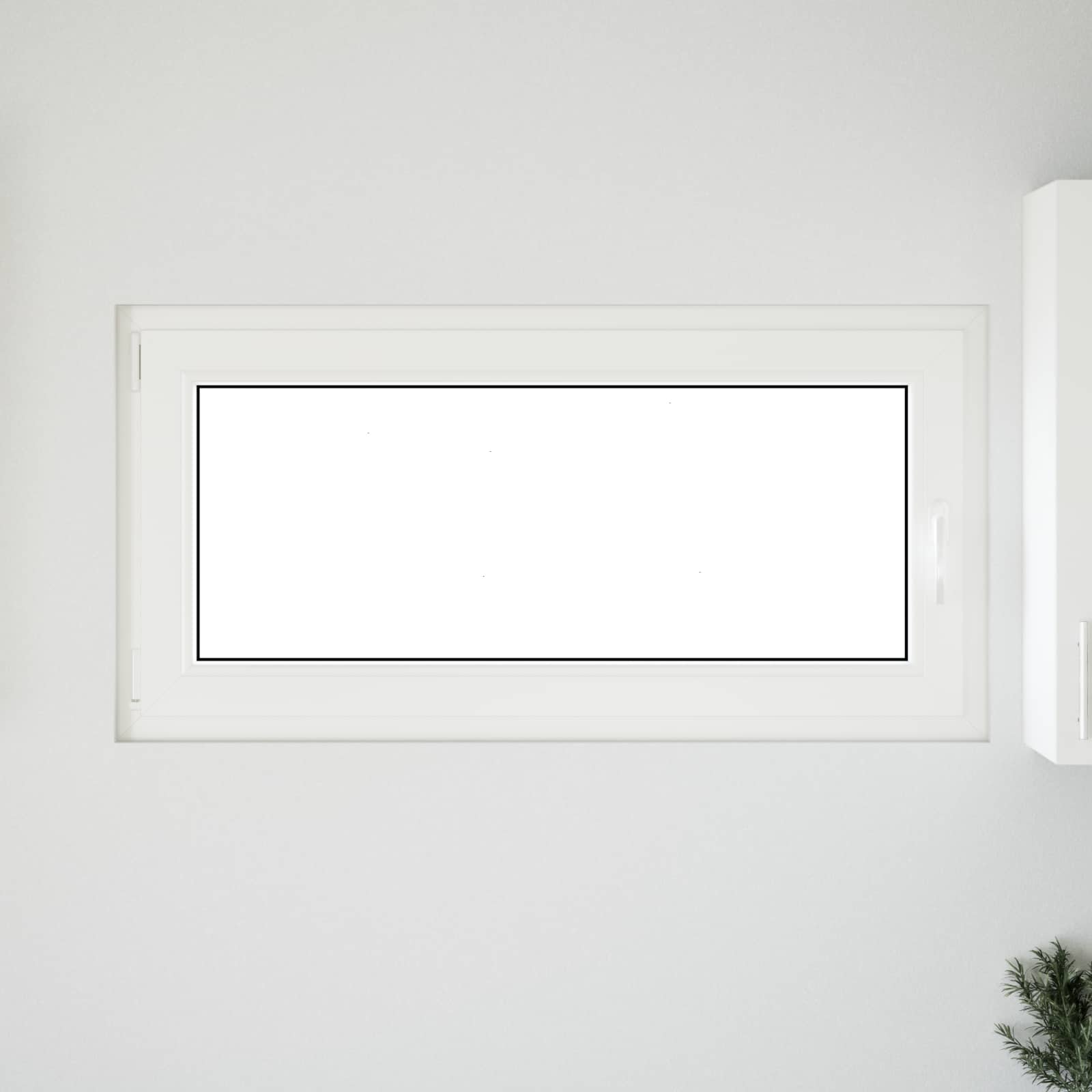 Prozor za podrum RISOR 120 x 60 cm PVC i staklo Bijela