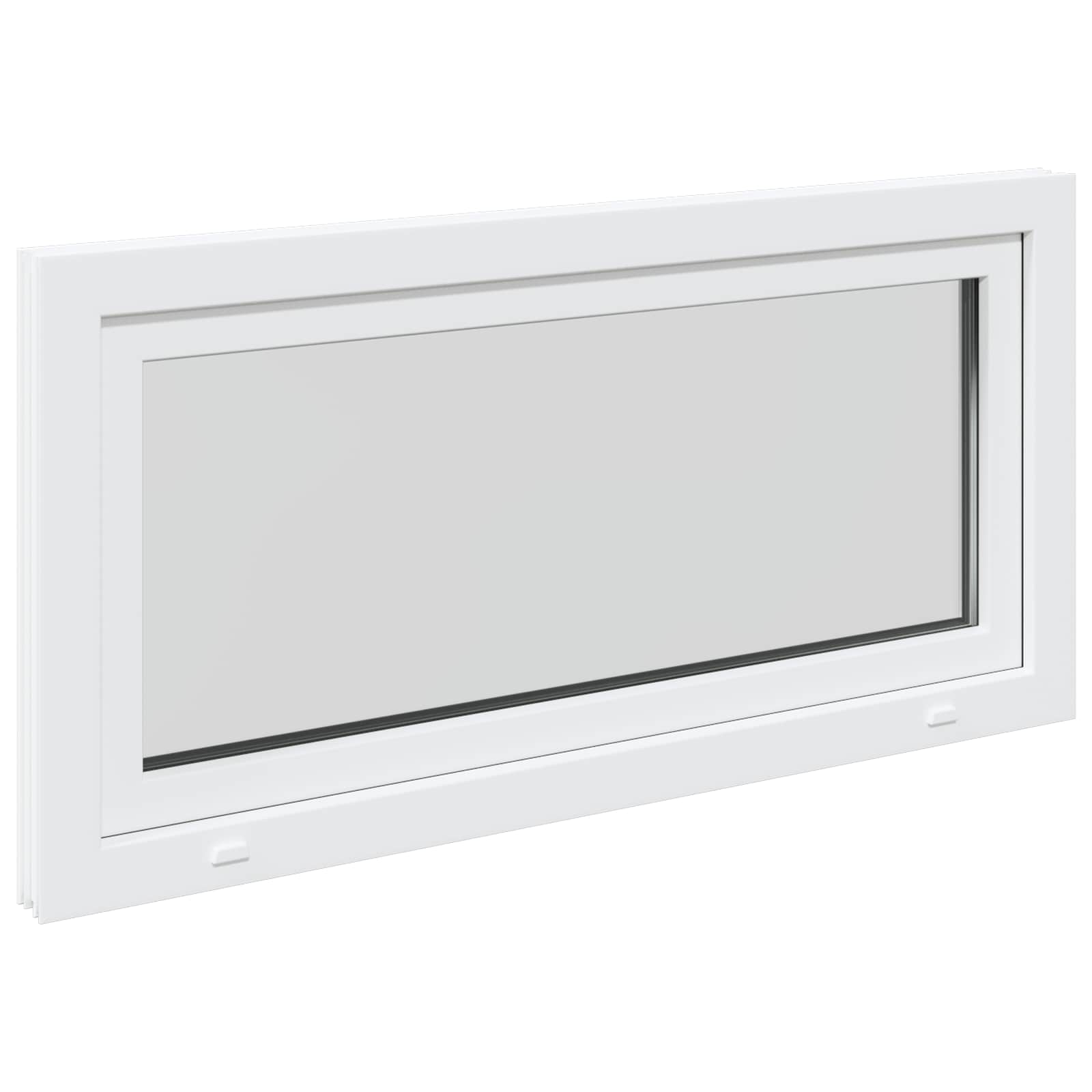 Prozor za podrum RISOR 120 x 60 cm PVC i staklo Bijela