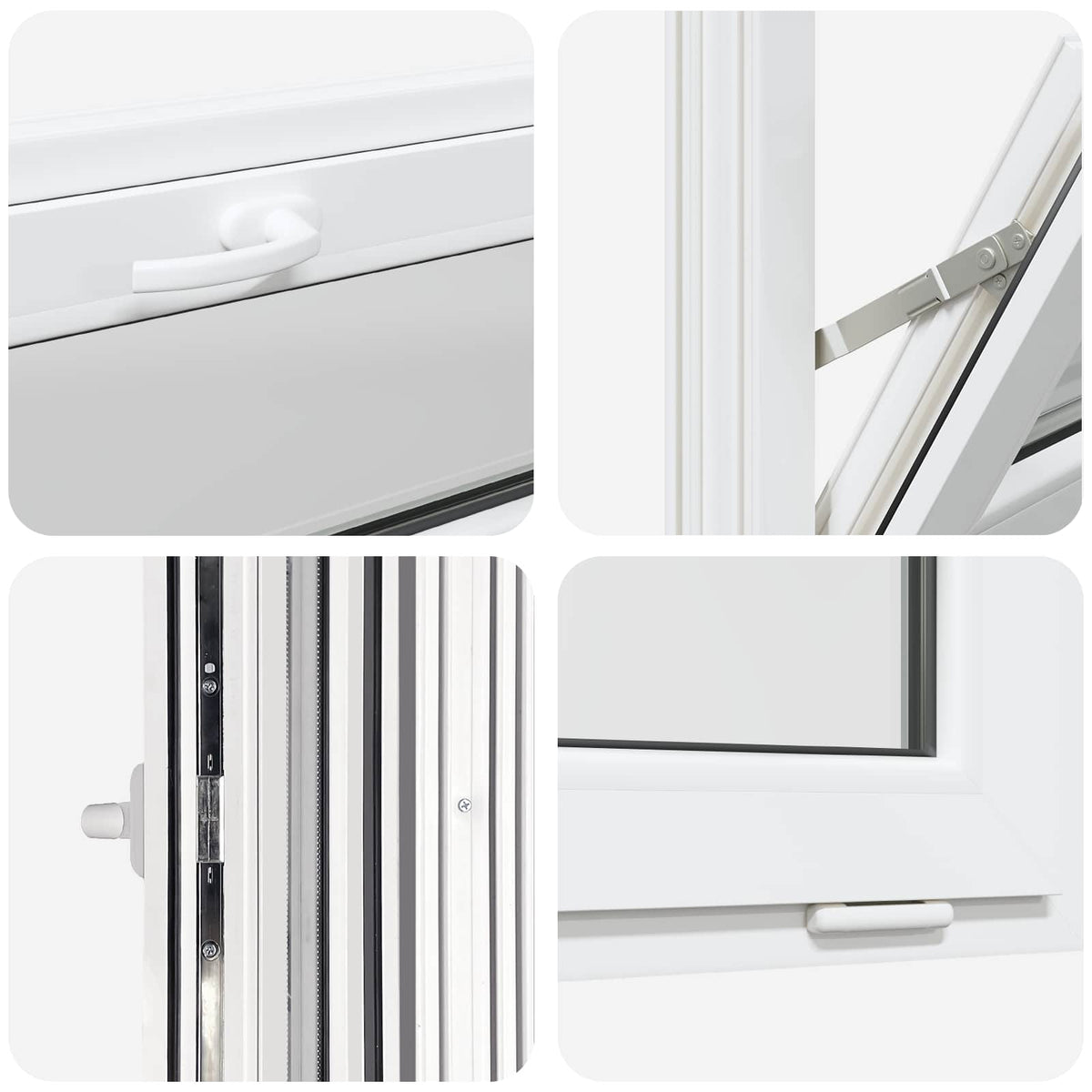 Prozor za podrum RISOR 60 x 40 cm PVC i staklo Bijela