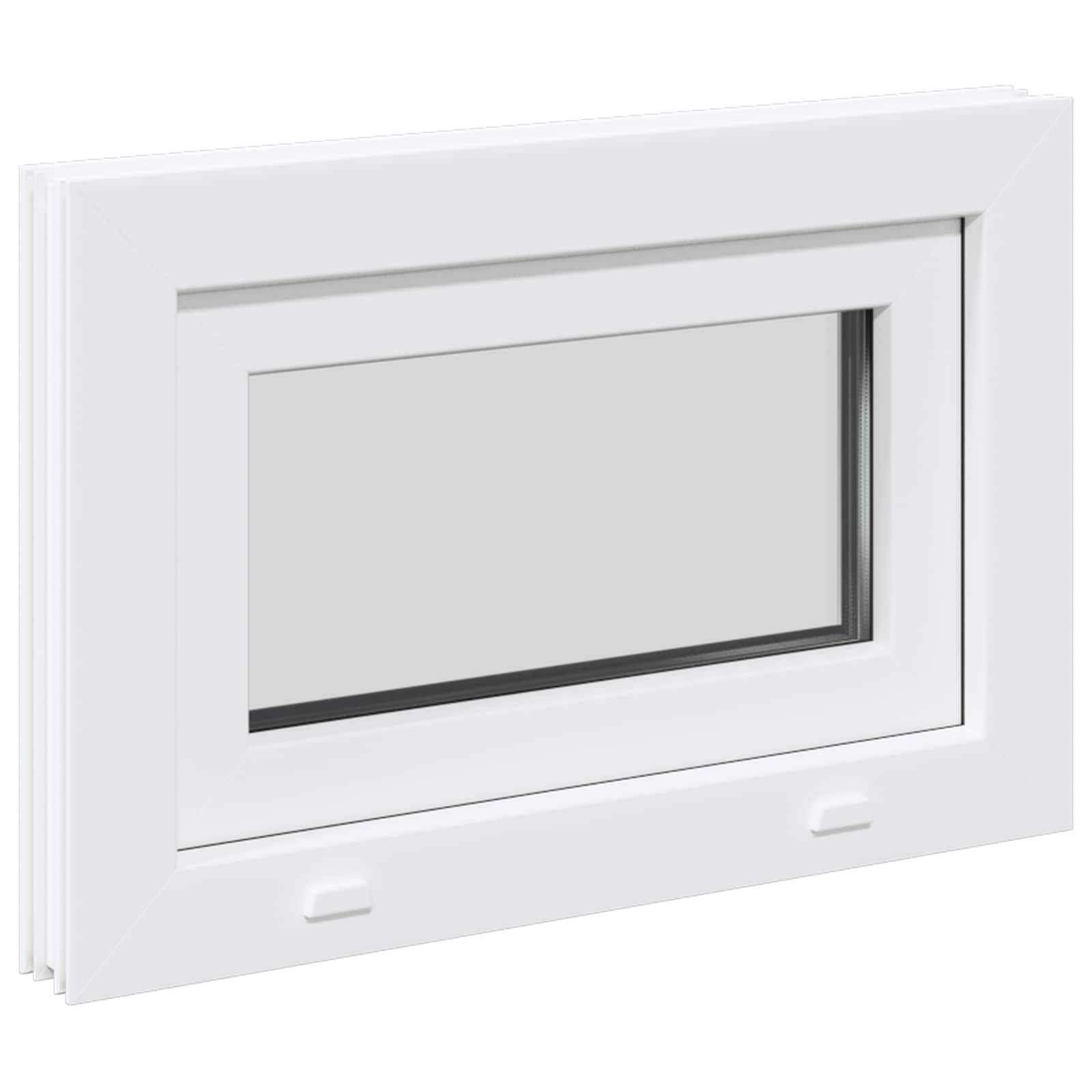 Prozor za podrum RISOR 60 x 40 cm PVC i staklo Bijela