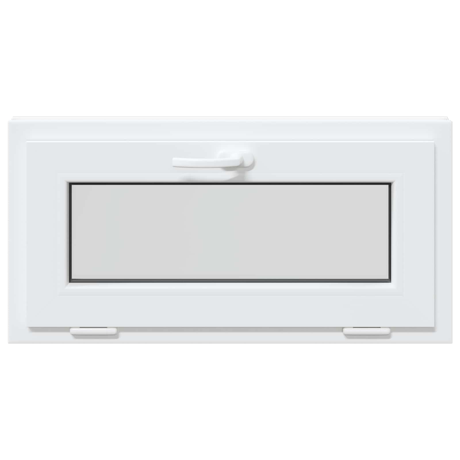 Prozor za podrum RISOR 80 x 40 cm PVC i staklo Bijela