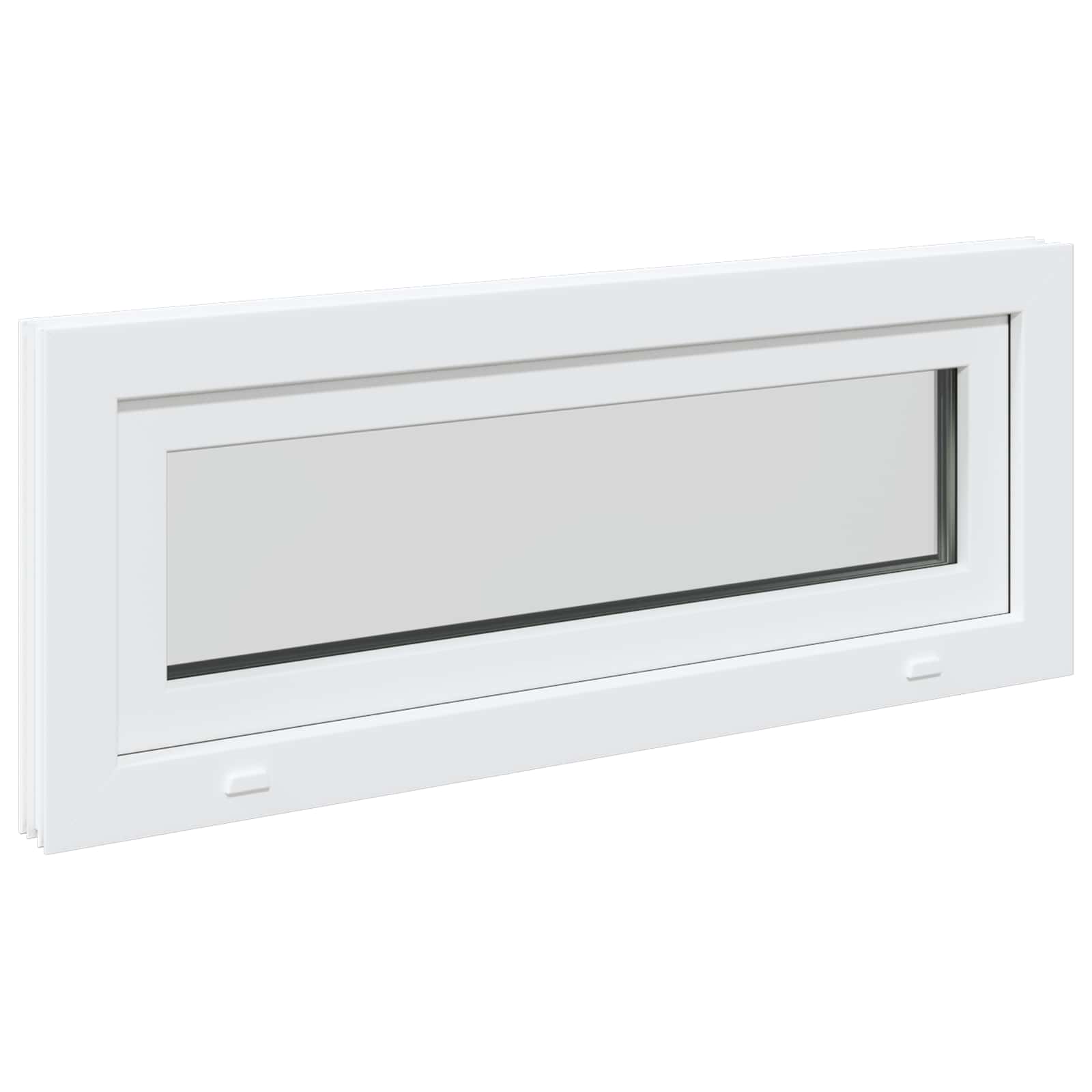 Prozor za podrum RISOR 100 x 40 cm PVC i staklo Bijela