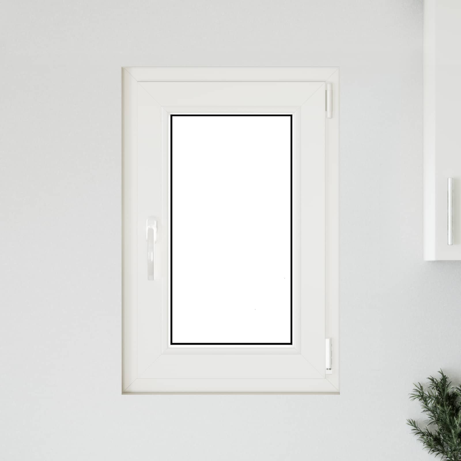 Prozor za podrum RISOR 50 x 75 cm PVC i staklo Bijela