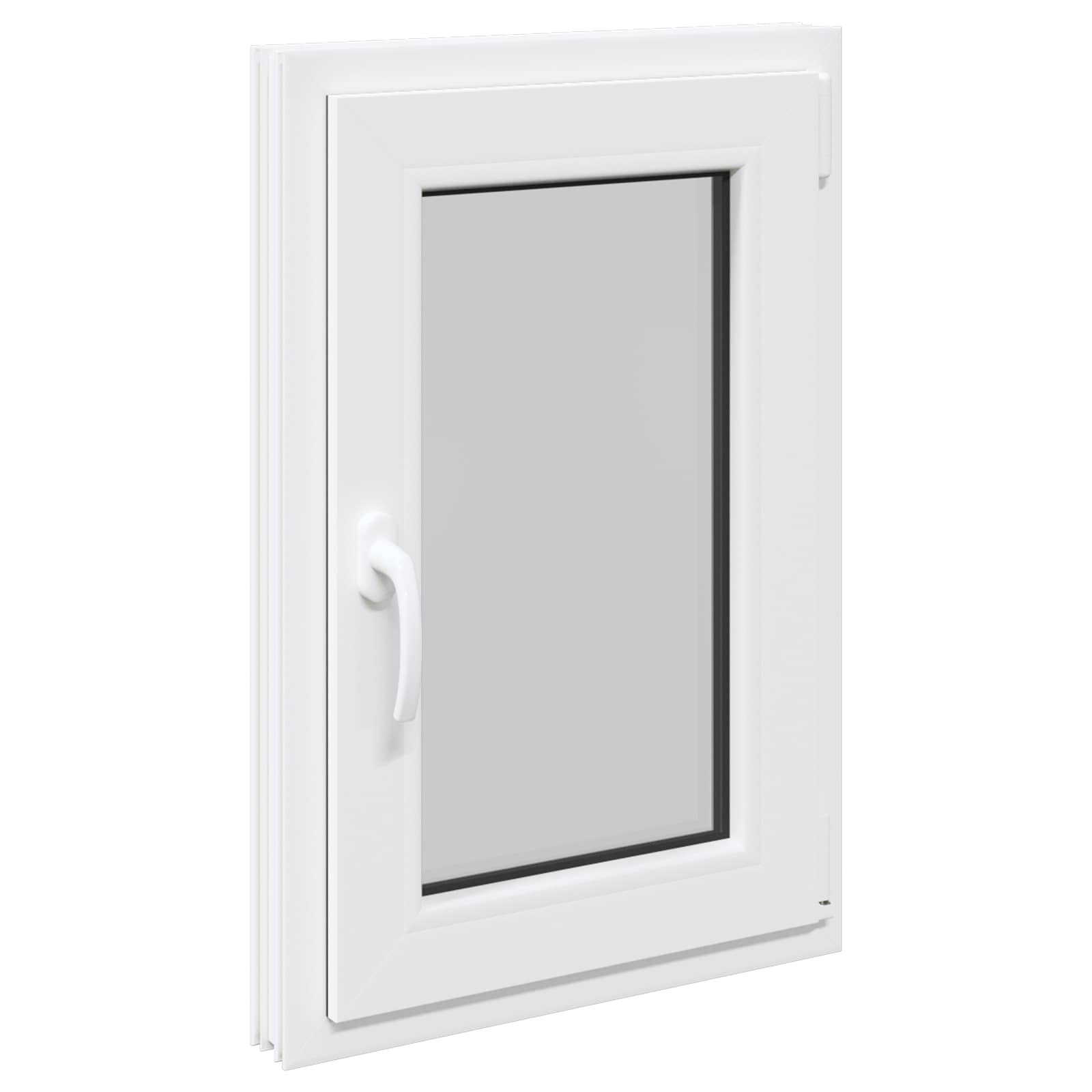 Prozor za podrum RISOR 50 x 75 cm PVC i staklo Bijela