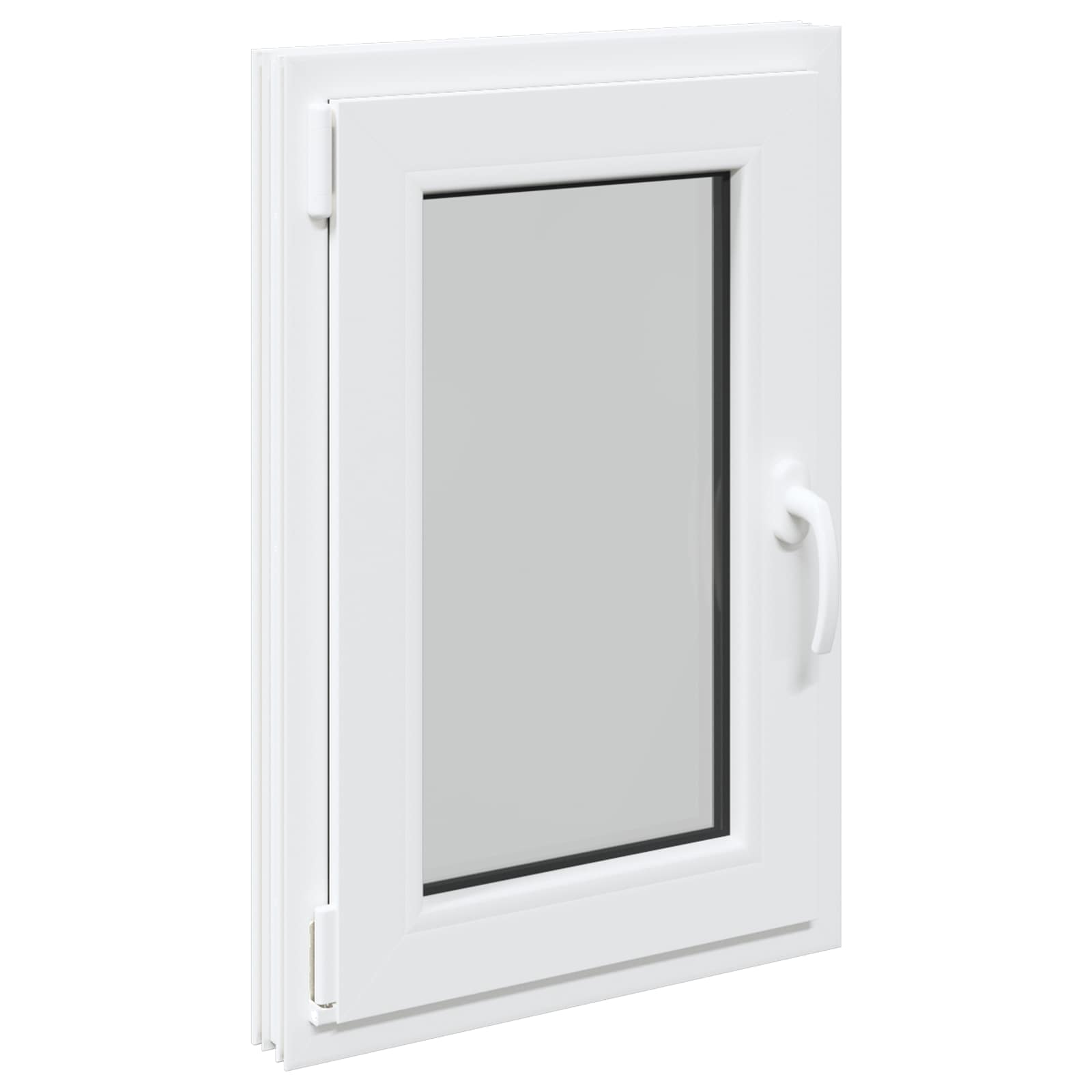 Prozor za podrum RISOR 50 x 75 cm PVC i staklo Bijela