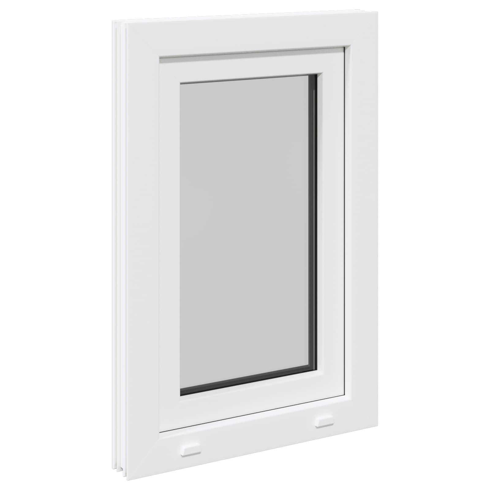 Prozor za podrum RISOR 50 x 75 cm PVC i staklo Bijela
