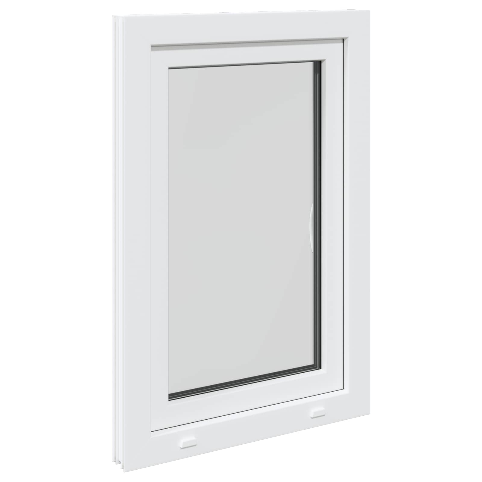 Prozor za podrum RISOR 60 x 100 cm PVC i staklo Bijela