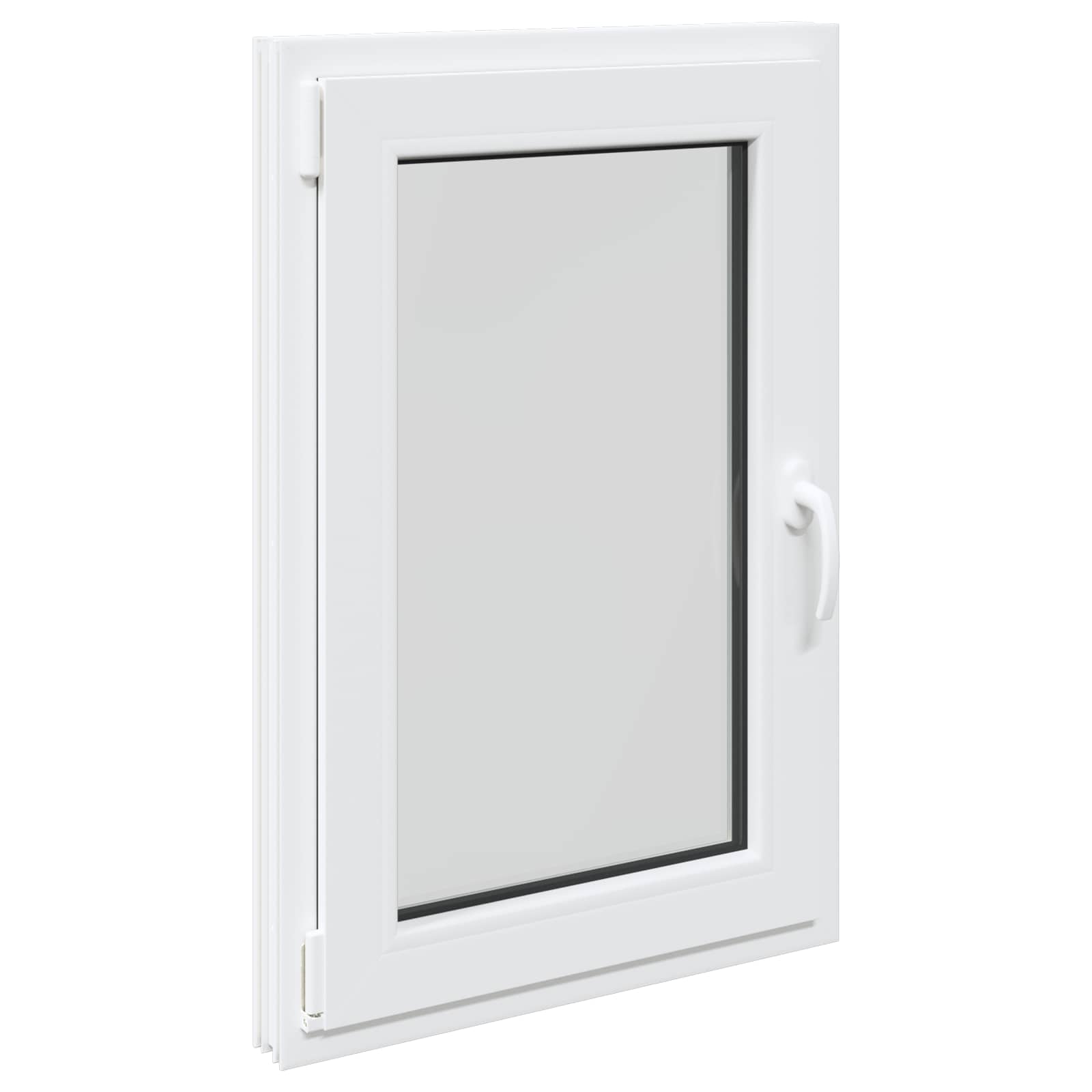 Prozor za podrum RISOR 60 x 100 cm PVC i staklo Bijela