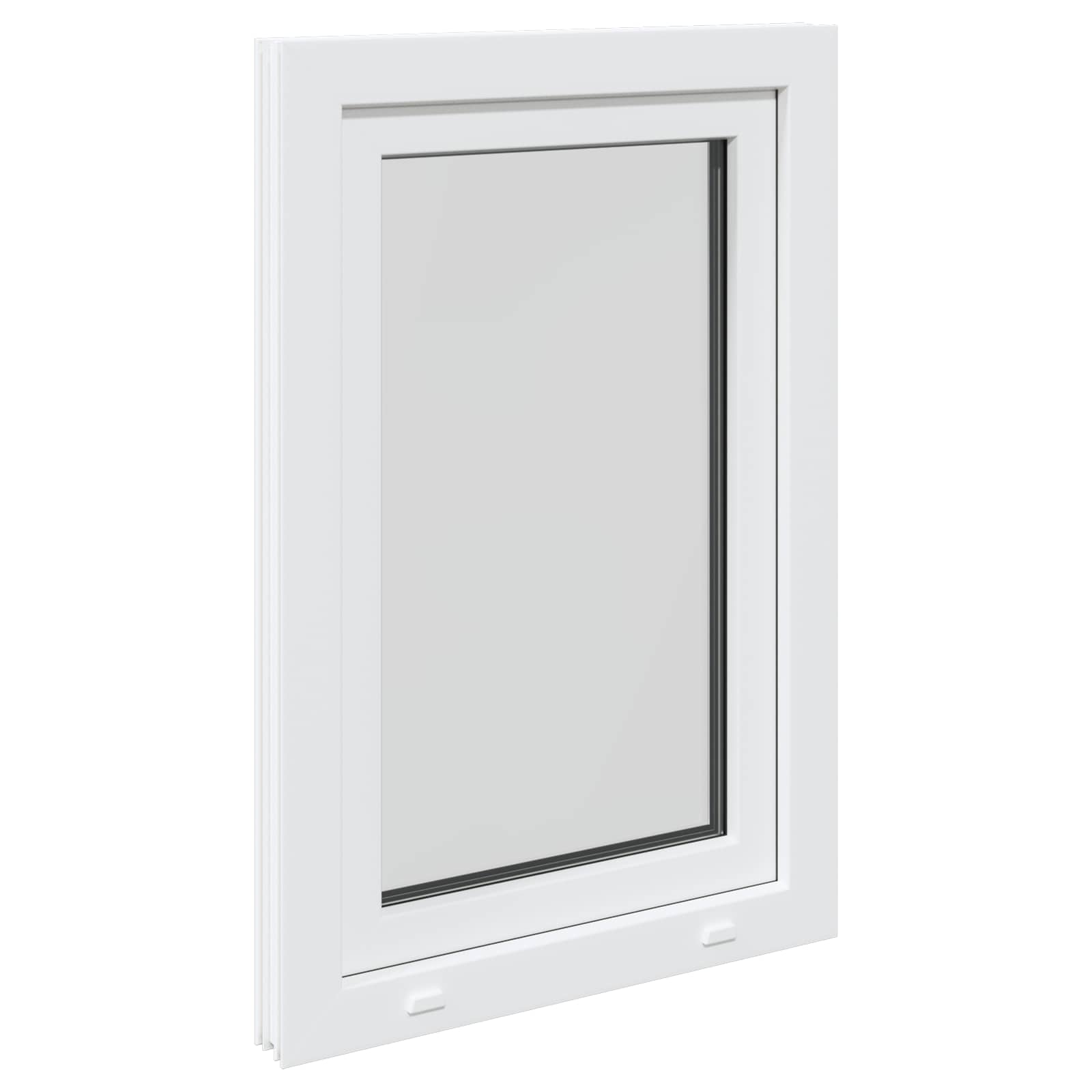 Prozor za podrum RISOR 60 x 100 cm PVC i staklo Bijela