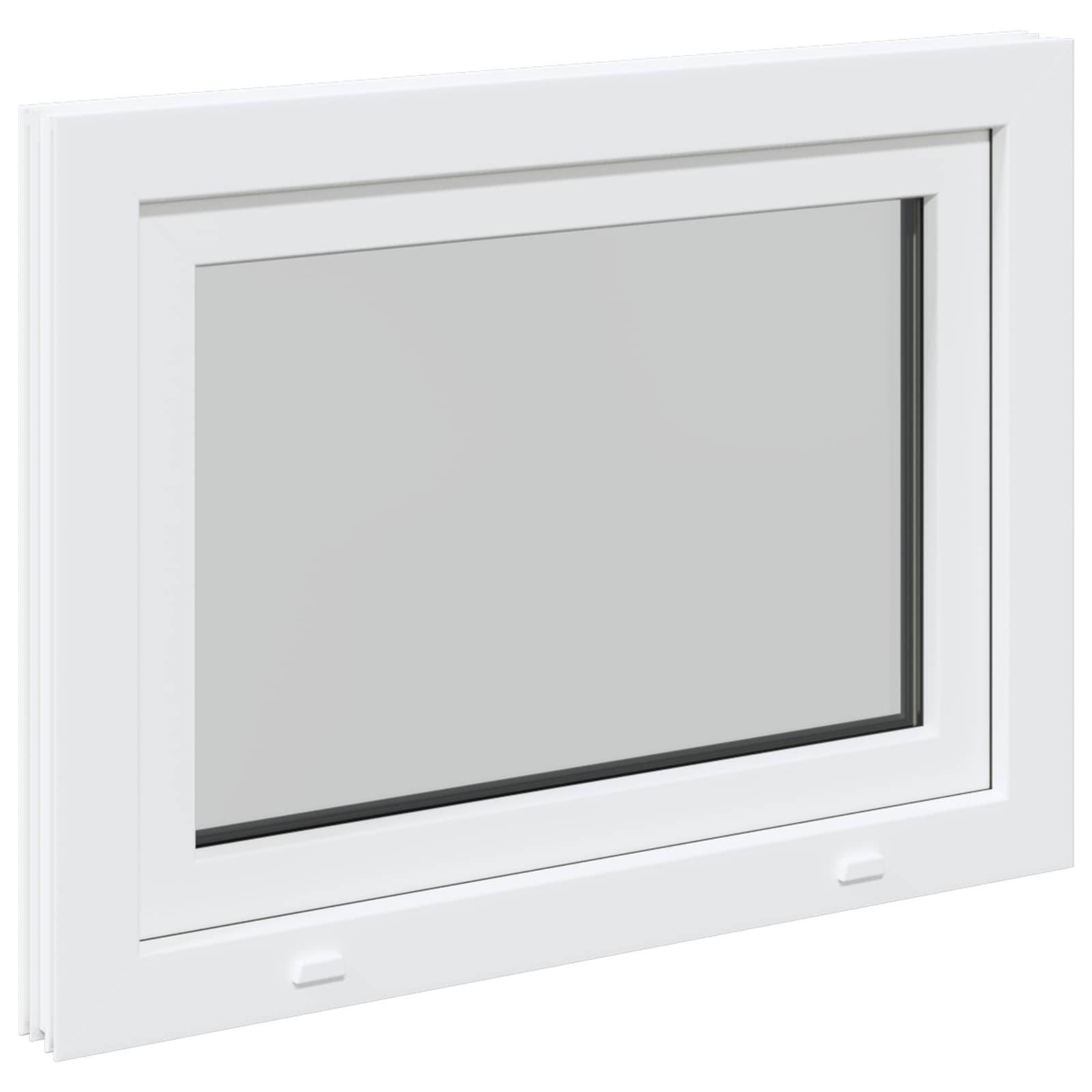 Prozor za podrum RISOR 80 x 70 cm PVC i staklo Bijela