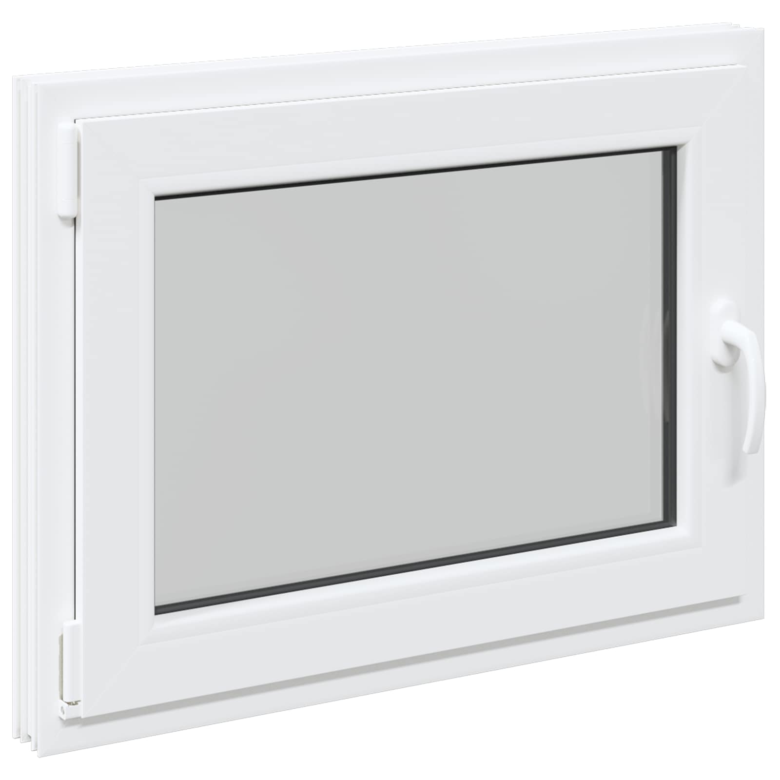 Prozor za podrum RISOR 90 x 60 cm PVC i staklo Bijela