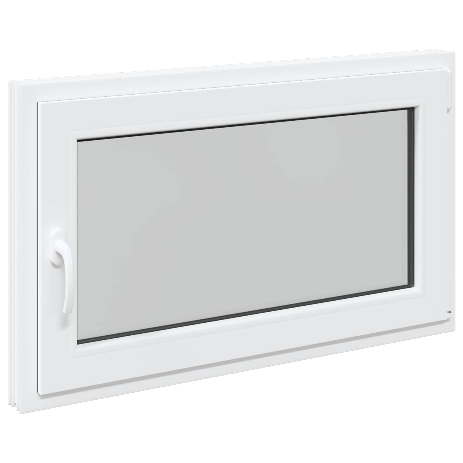 Prozor za podrum RISOR 100 x 50 cm PVC i staklo Bijela