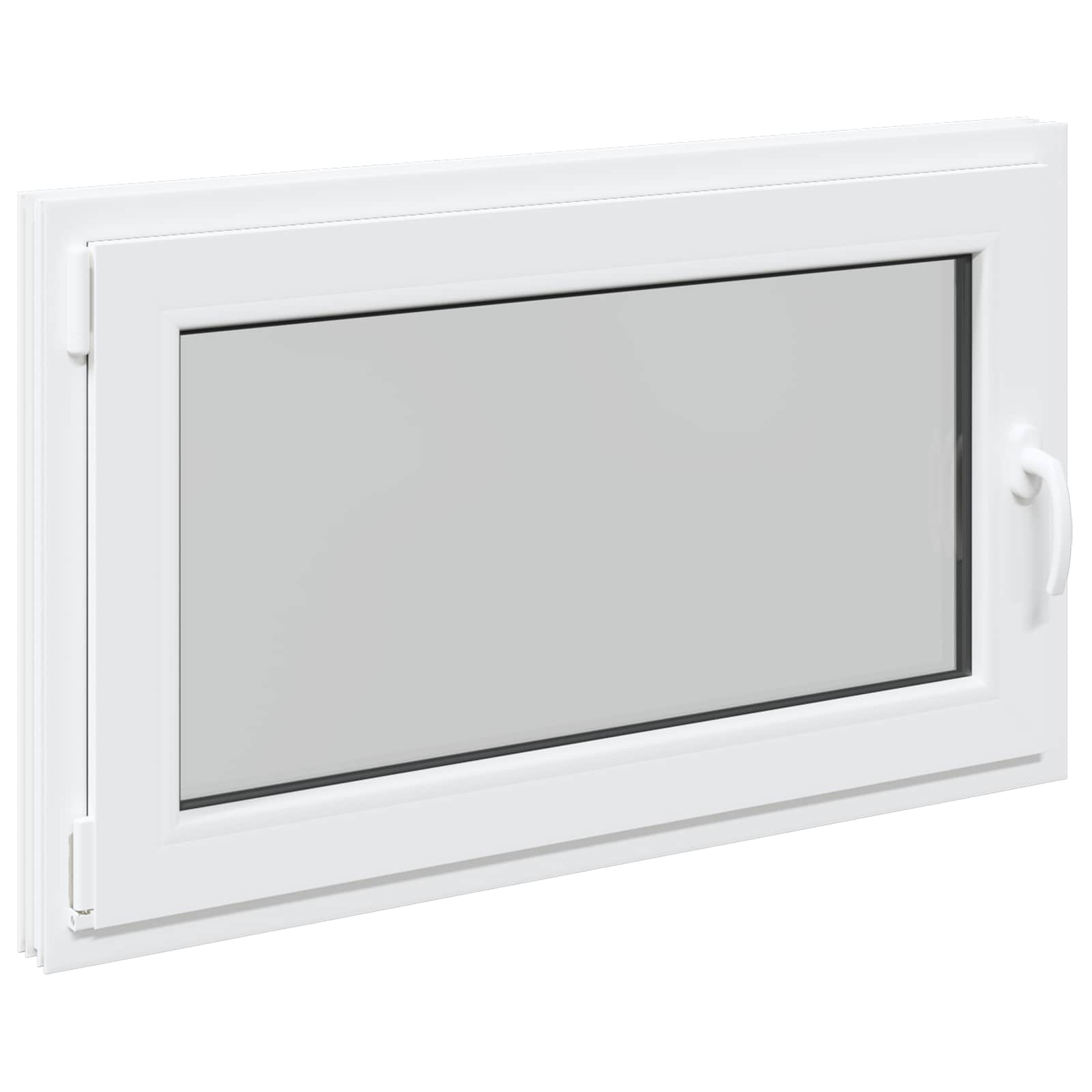 Prozor za podrum RISOR 100 x 60 cm PVC i staklo Bijela