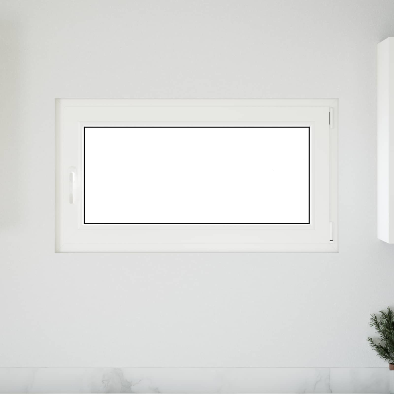 Prozor za podrum RISOR 110 x 60 cm PVC i staklo Bijela