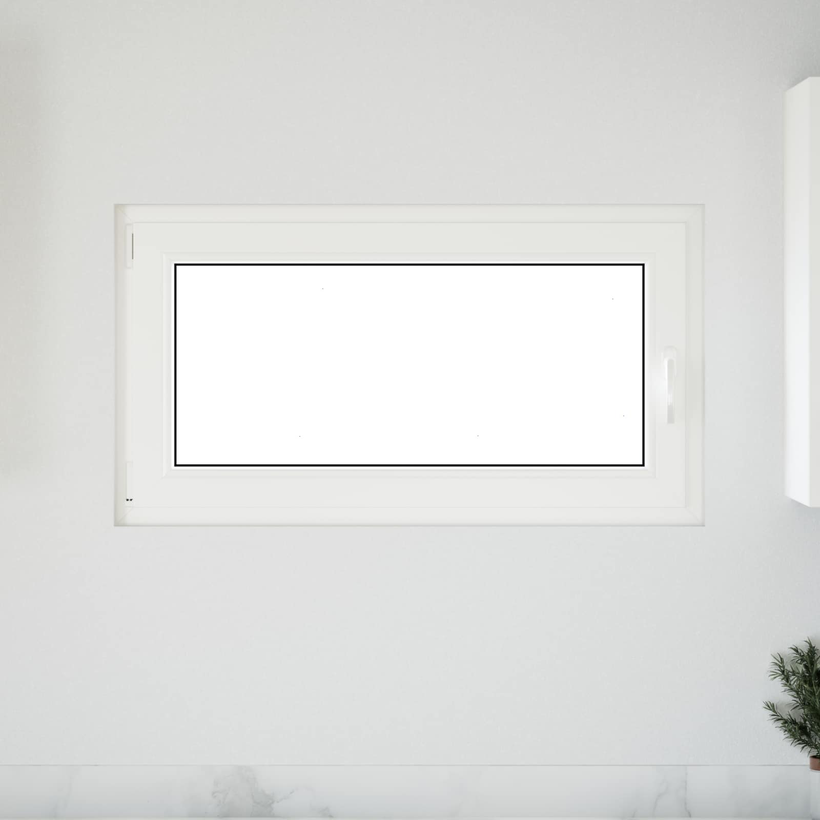Prozor za podrum RISOR 110 x 60 cm PVC i staklo Bijela