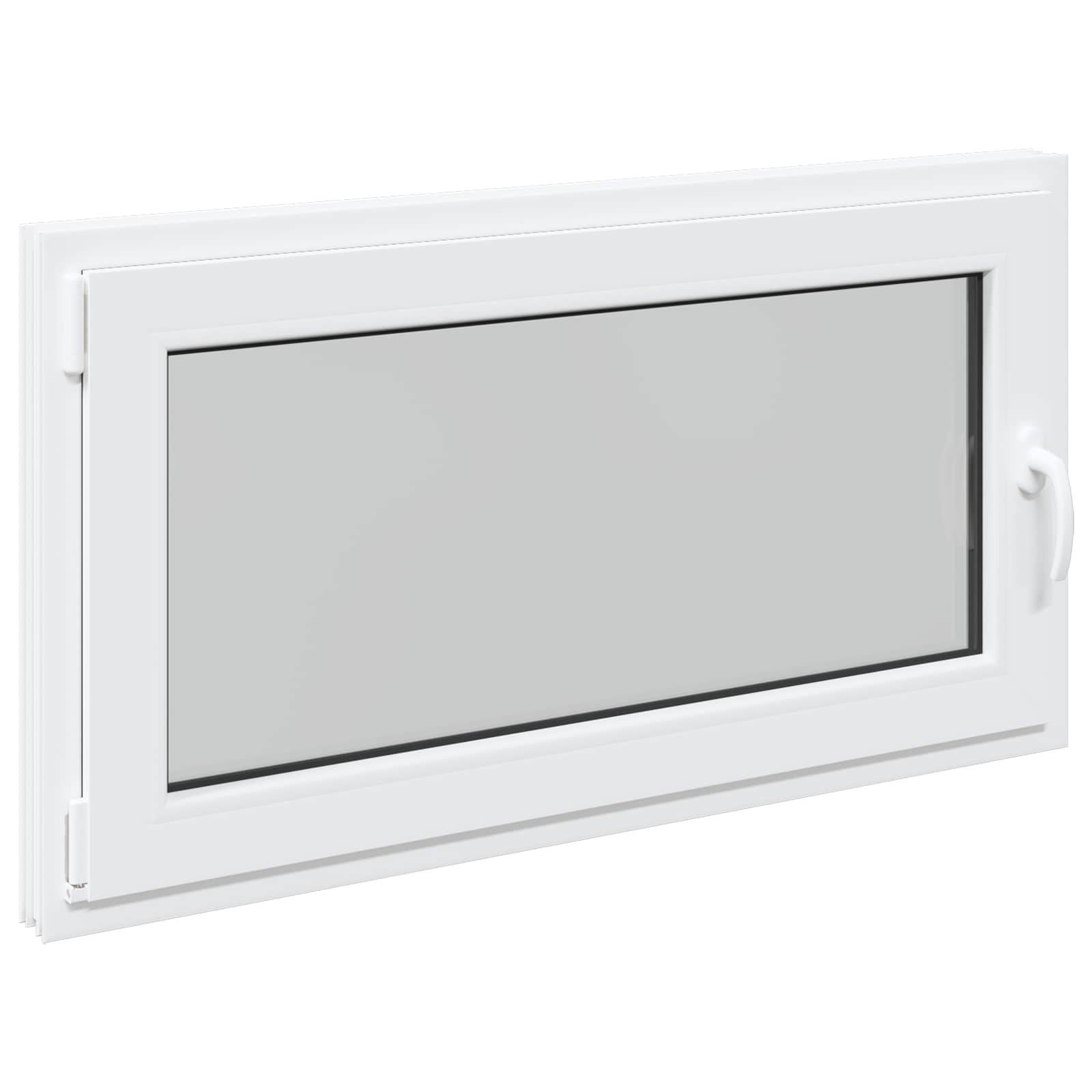 Prozor za podrum RISOR 110 x 60 cm PVC i staklo Bijela