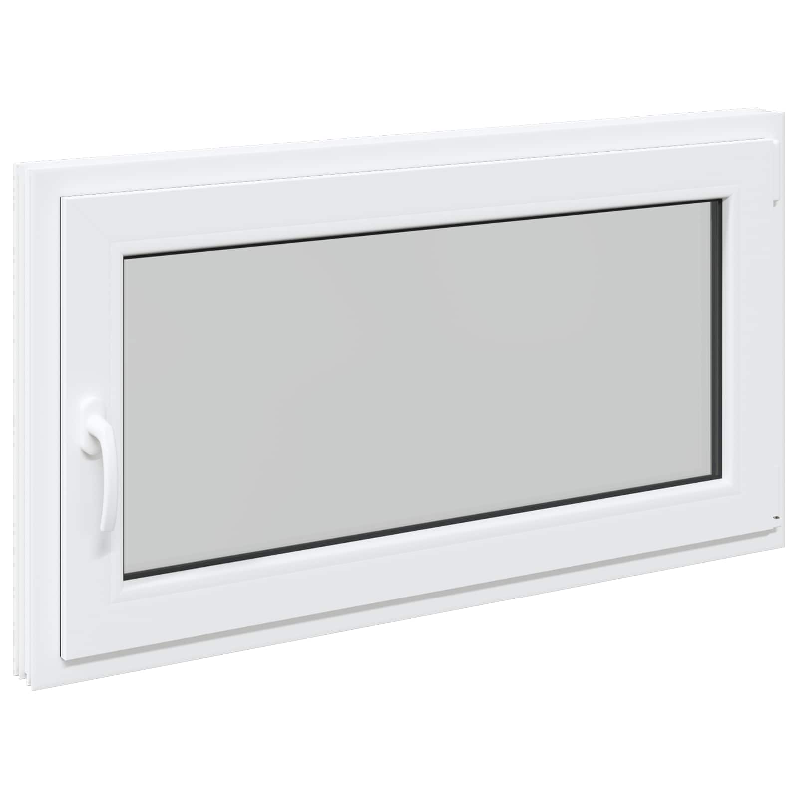 Prozor za podrum RISOR 110 x 70 cm PVC i staklo Bijela