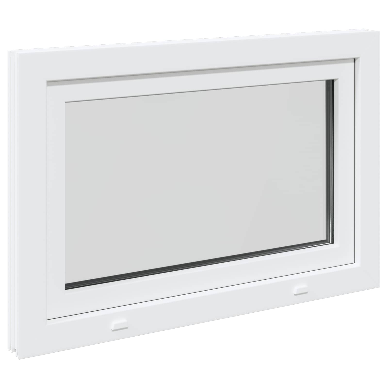 Prozor za podrum RISOR 110 x 70 cm PVC i staklo Bijela