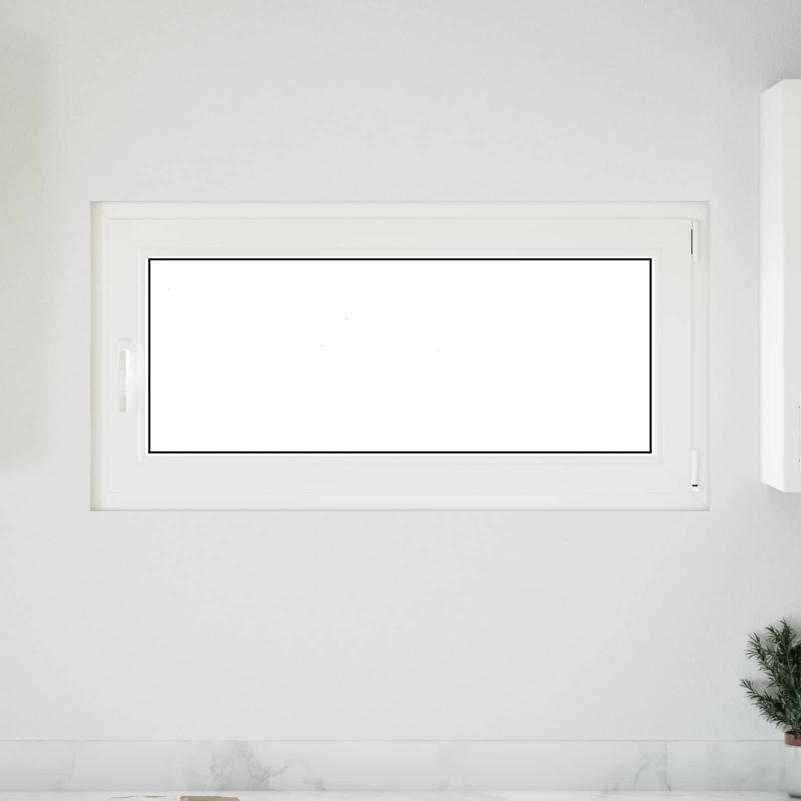 Prozor za podrum RISOR 120 x 60 cm PVC i staklo Bijela