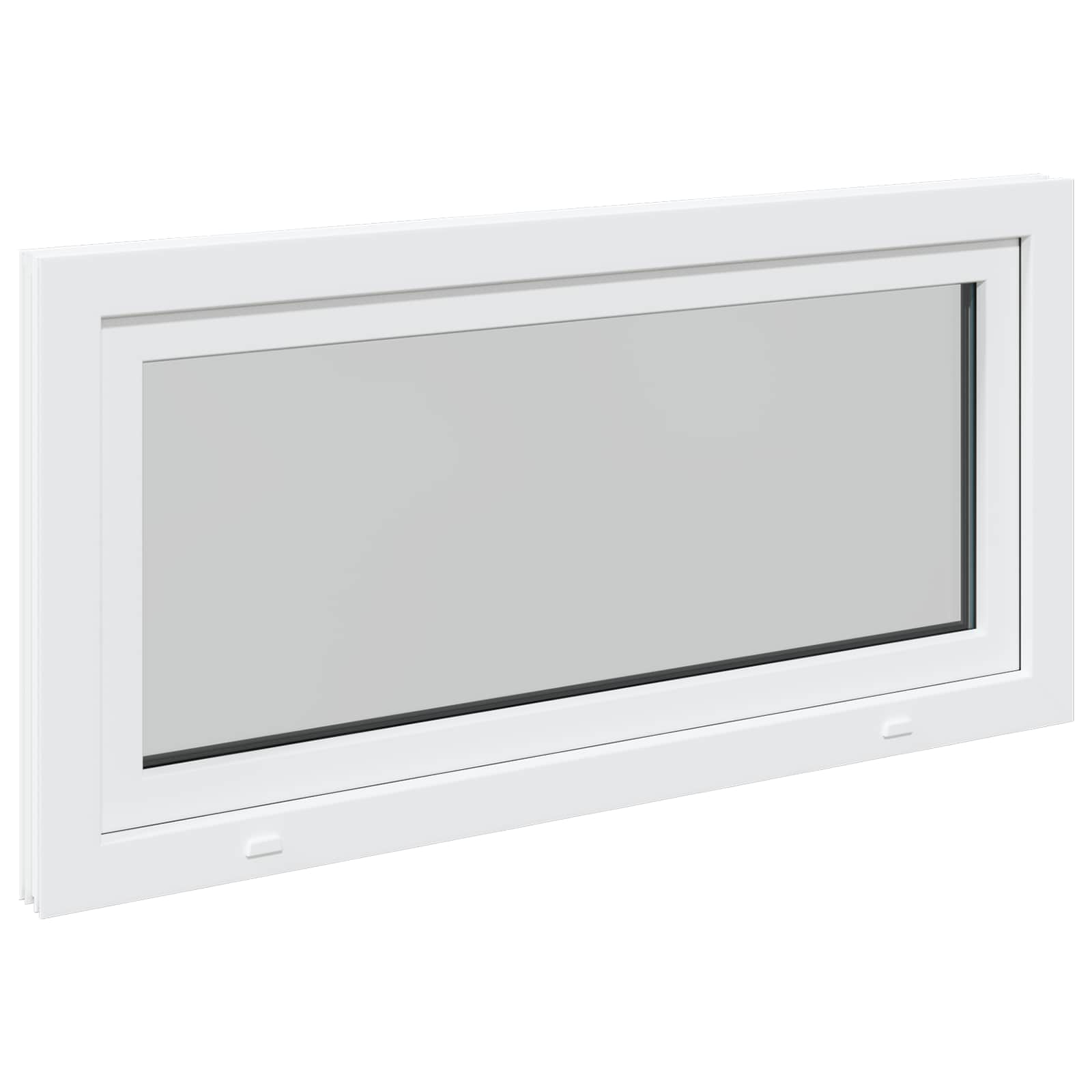 Prozor za podrum RISOR 120 x 60 cm PVC i staklo Bijela