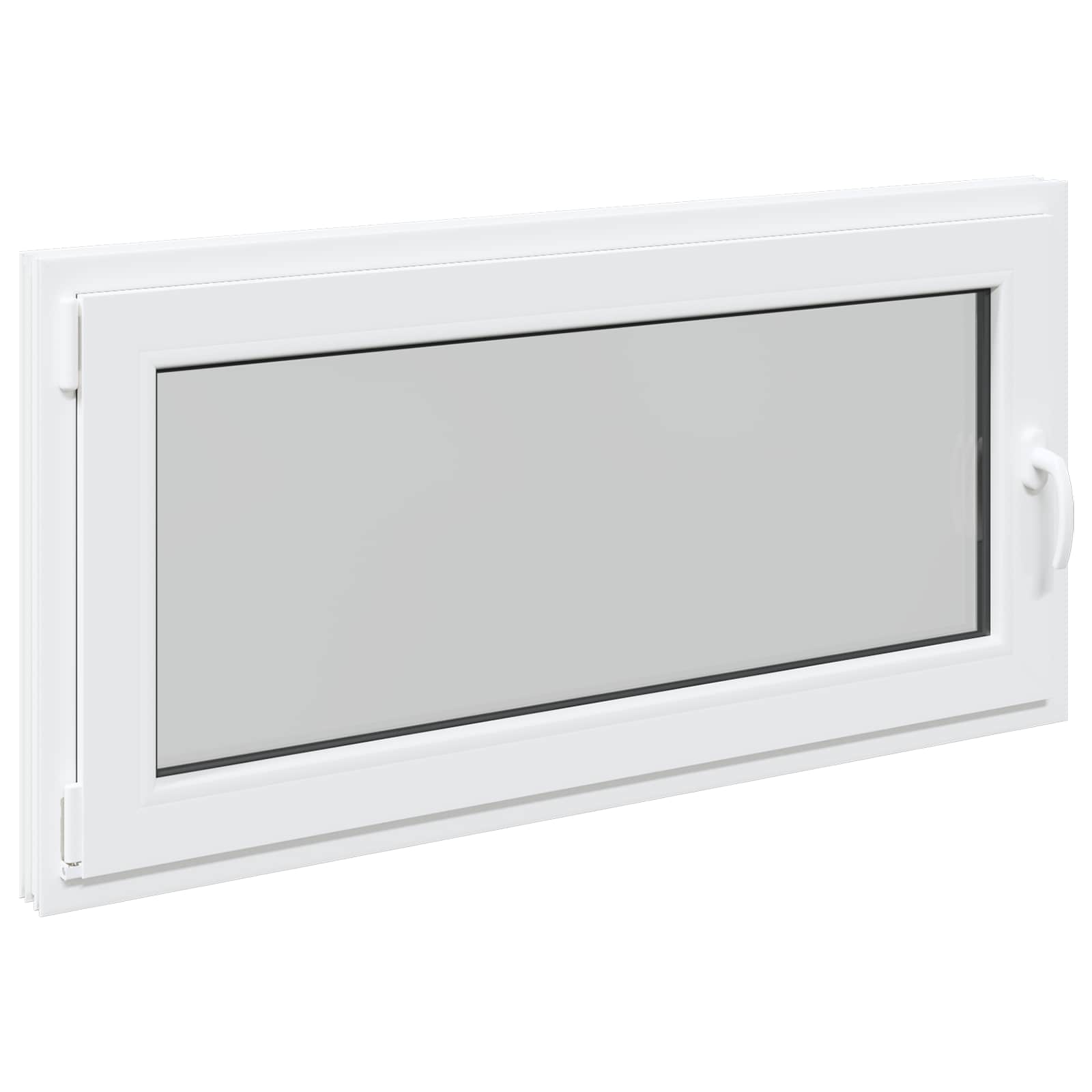 Prozor za podrum RISOR 120 x 60 cm PVC i staklo Bijela